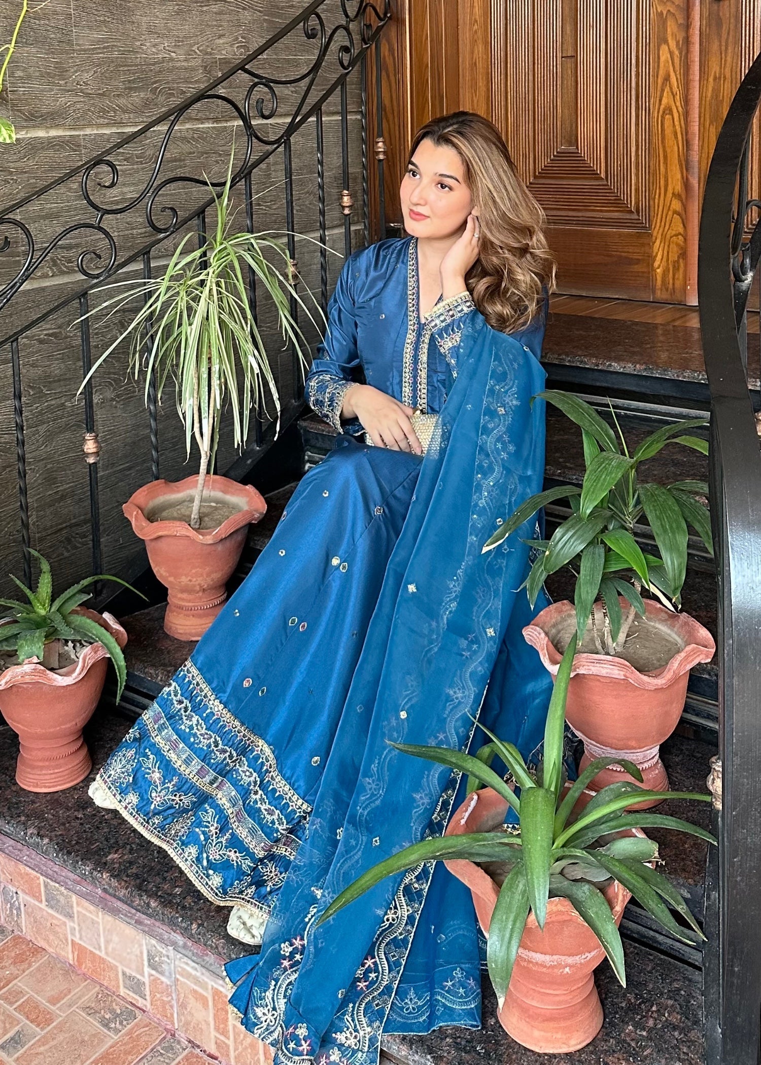 silk Maxi in Blue