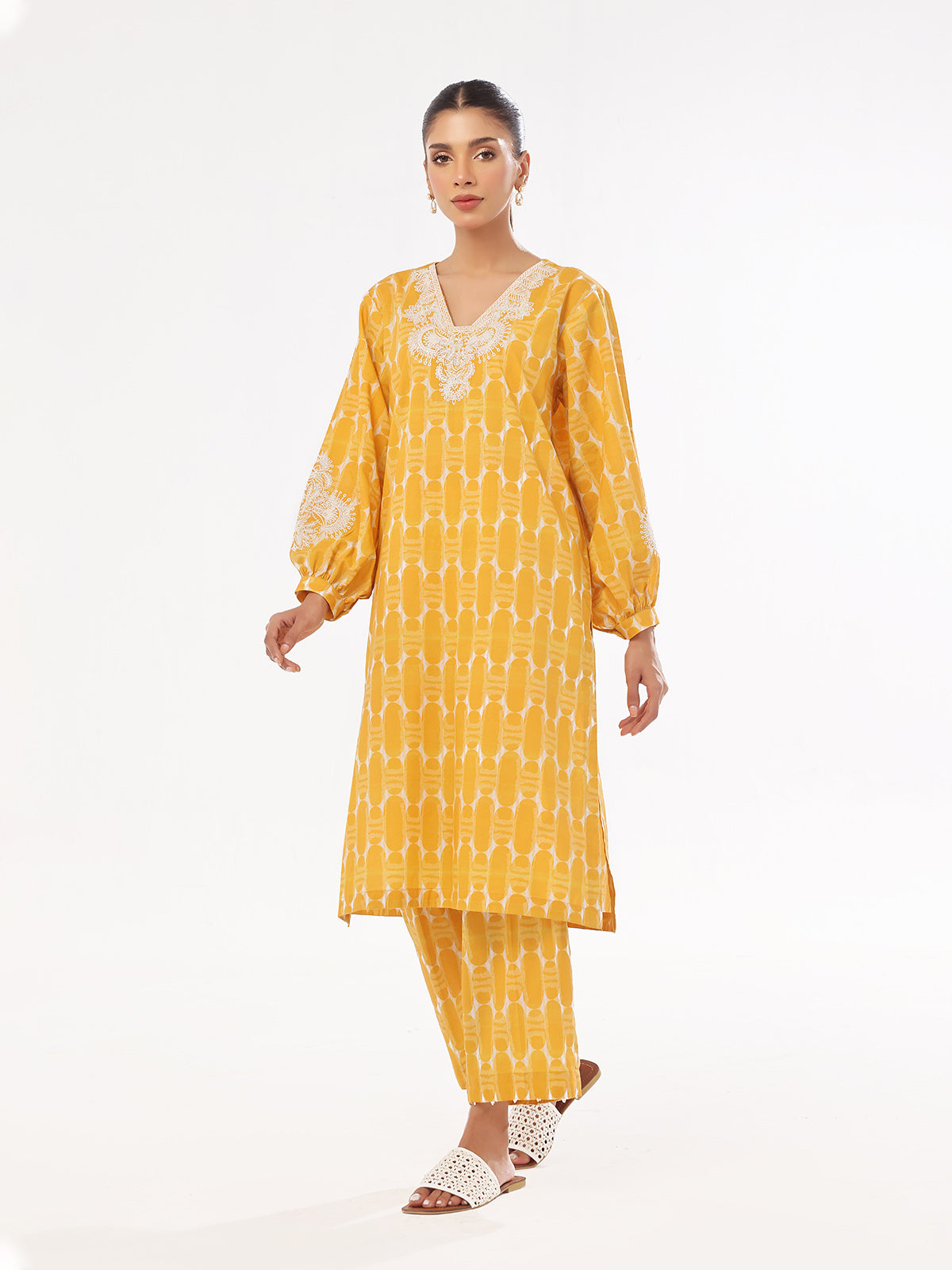 lawn Co Ord Sets in Mustard