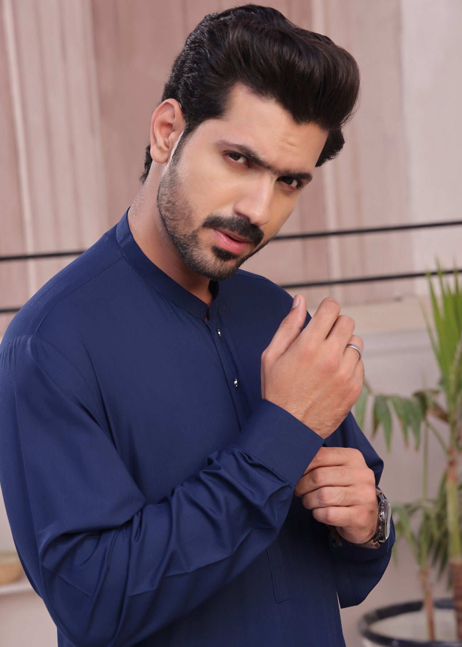 wash & wear Waistcoat in Royal blue