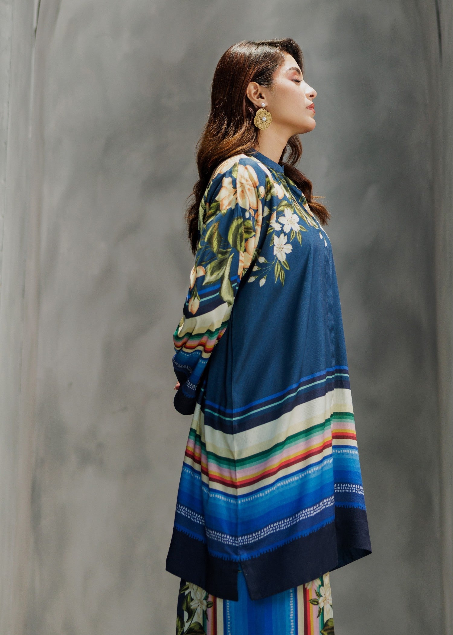 viscose Co ord Sets in Navy blue