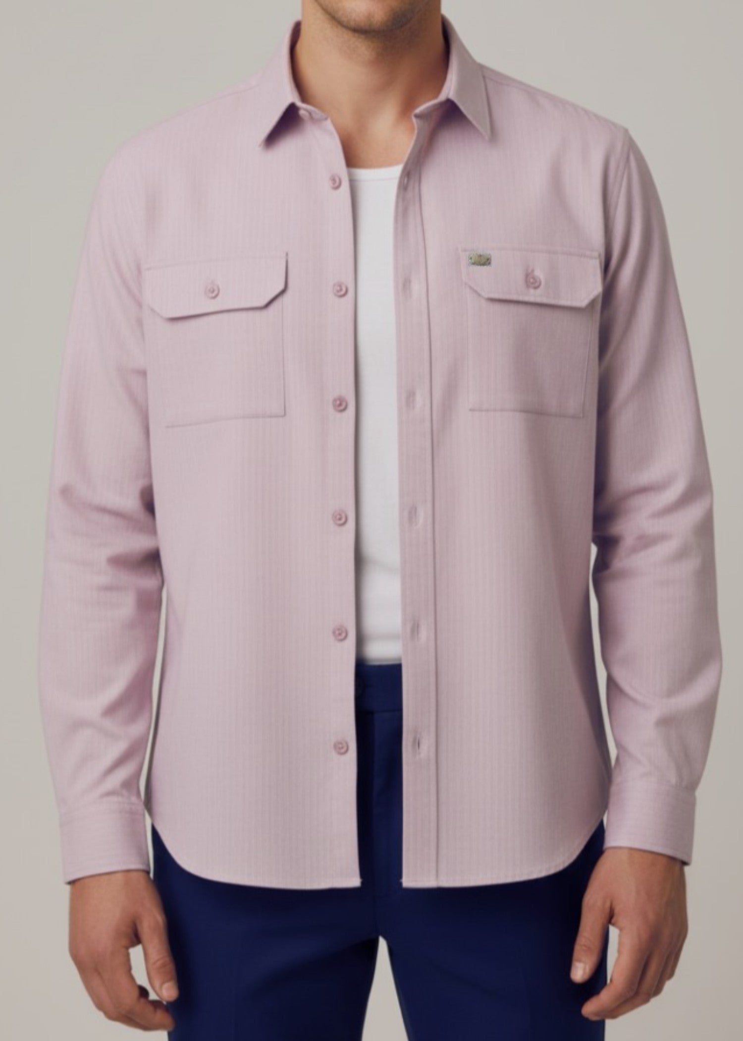 cotton viscose Casual Shirt in Pink