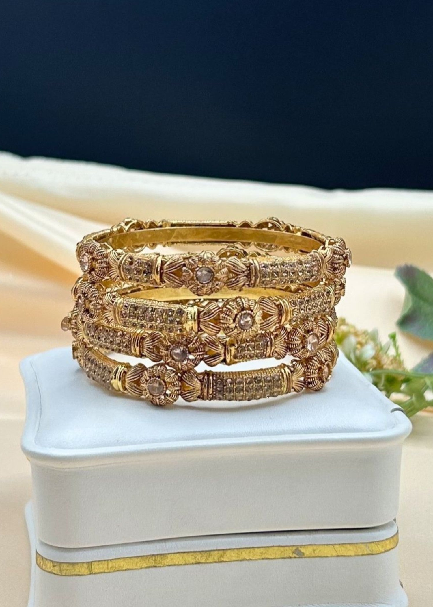 Bangles in Gold Color by - Trendy Women Bangles ALS9290