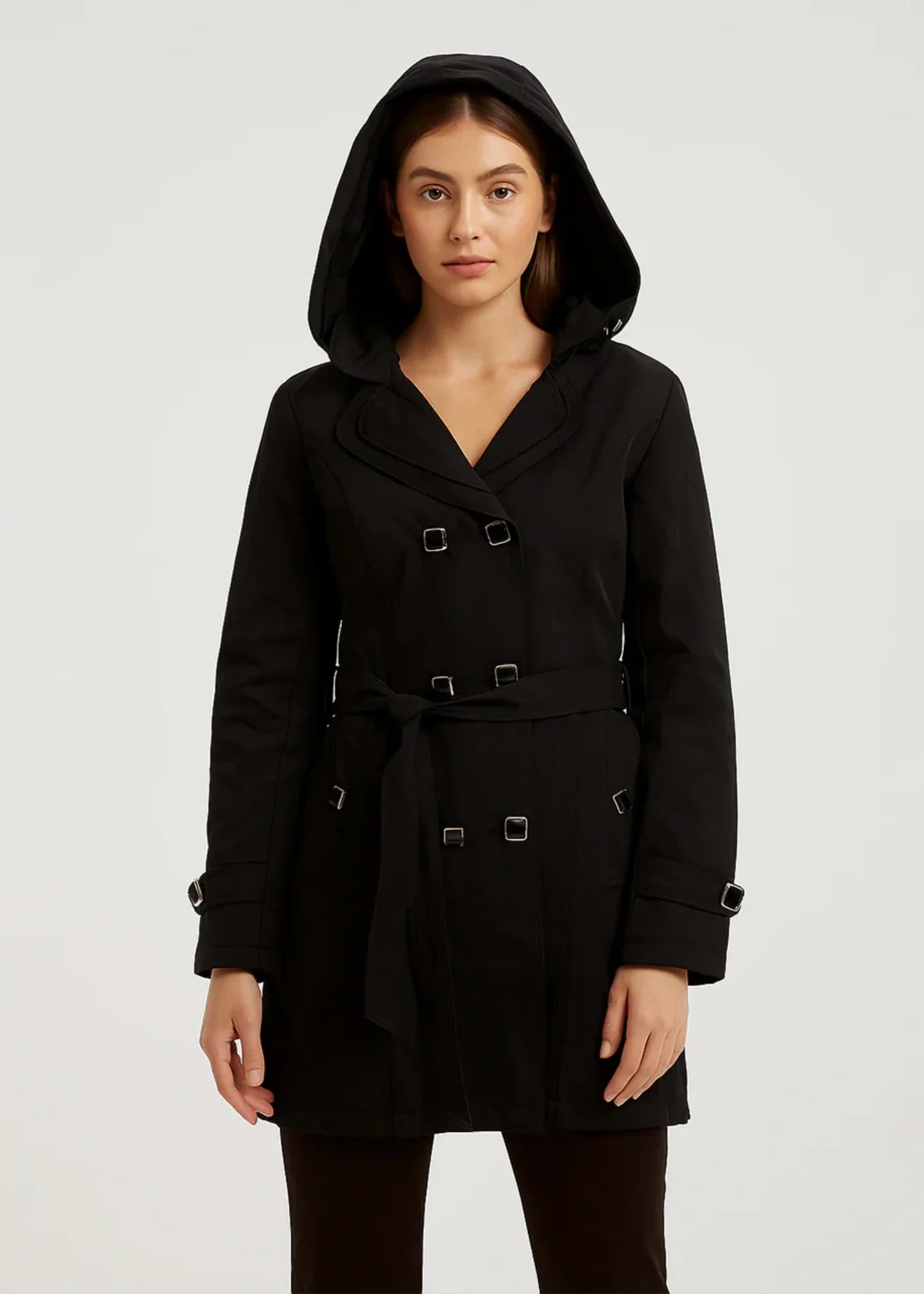 cotton Coat in Black