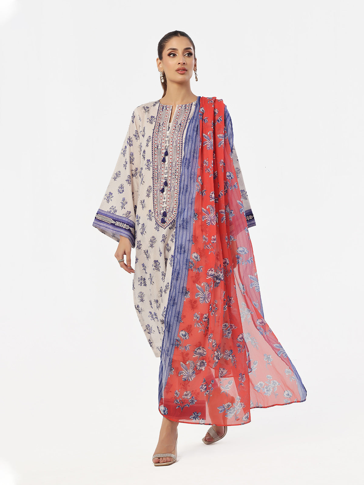 masuri Kurta Set in Blue