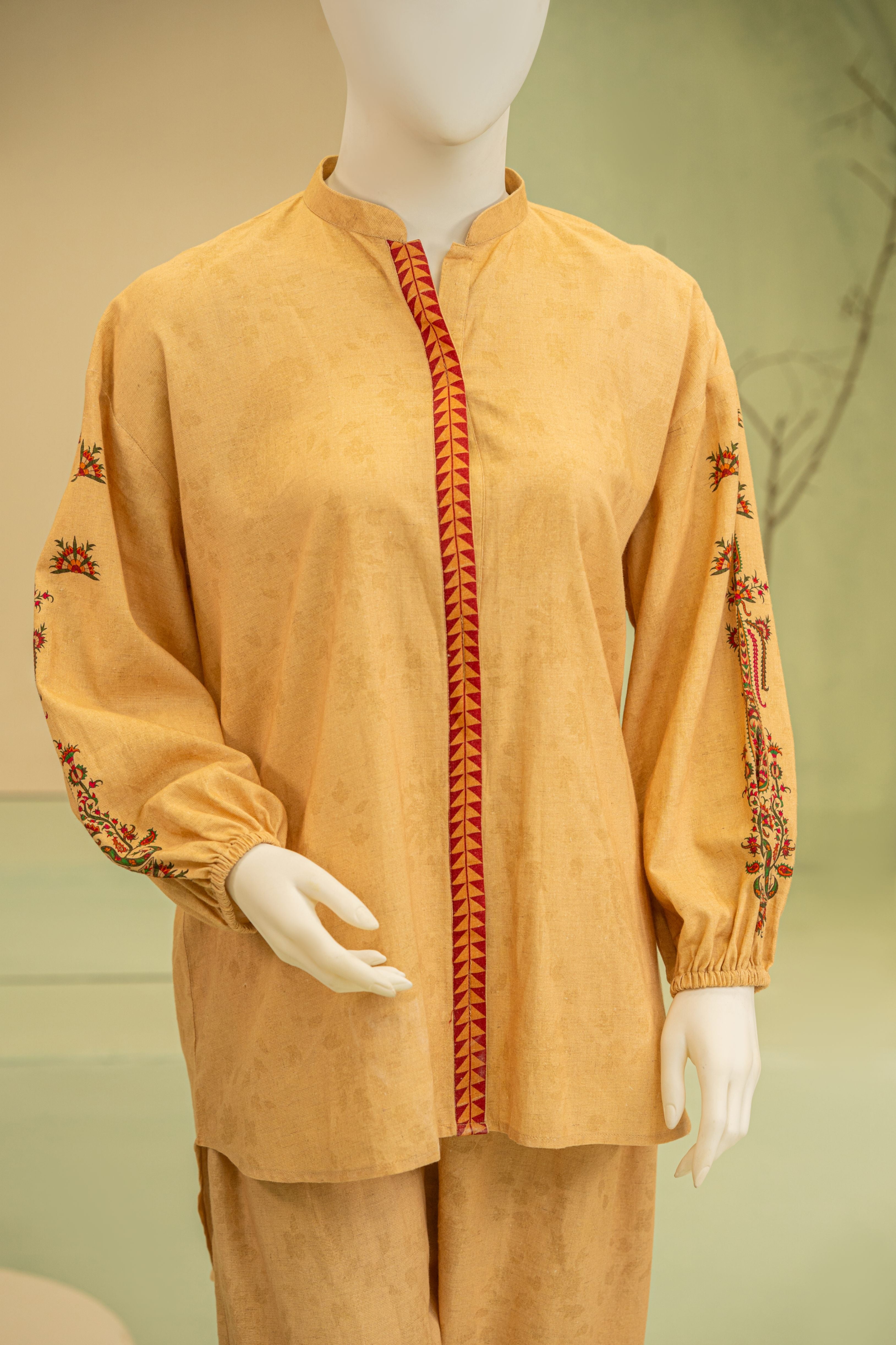 linen Co ord Sets in Honey orange
