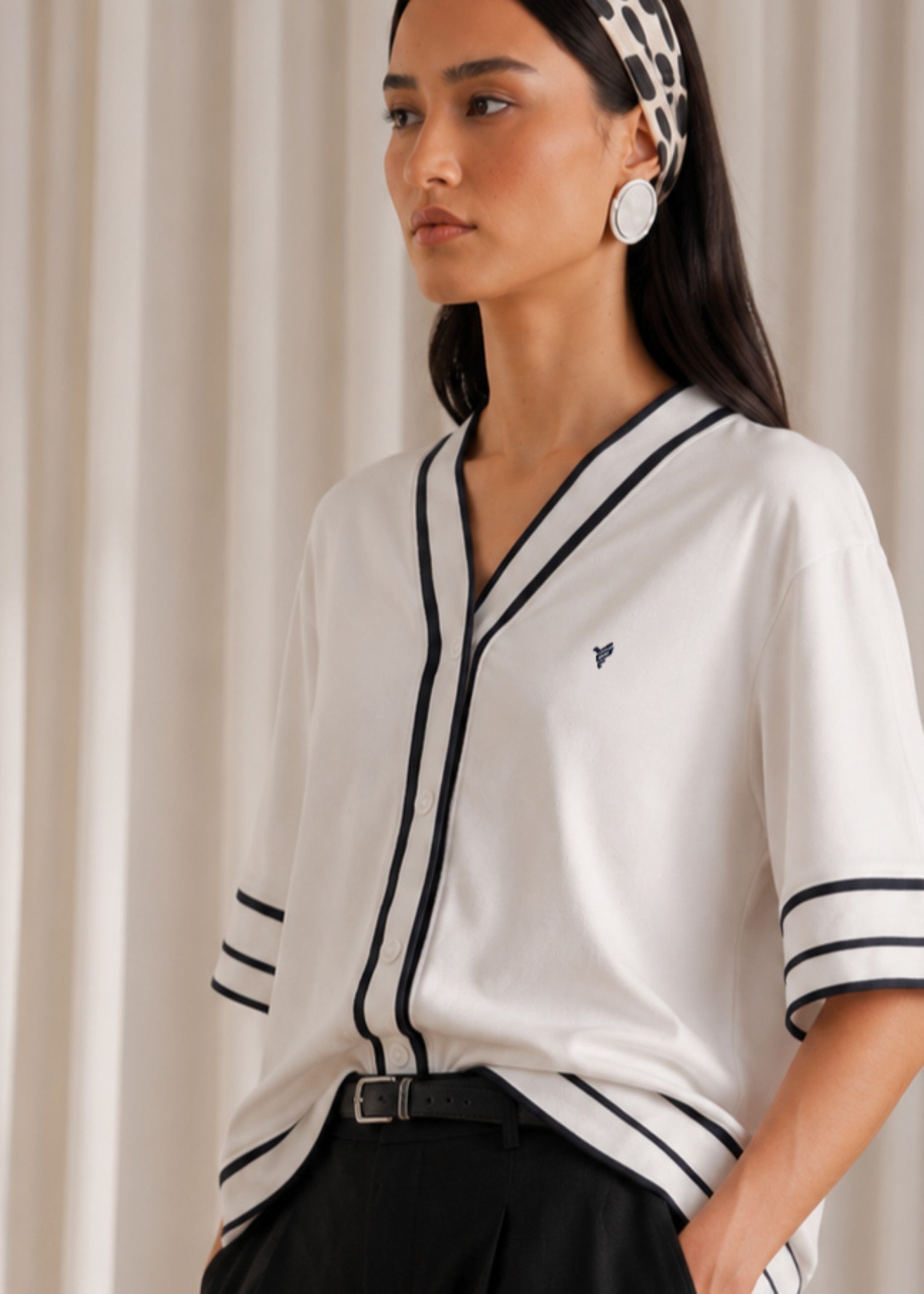 cotton Cardigan in White