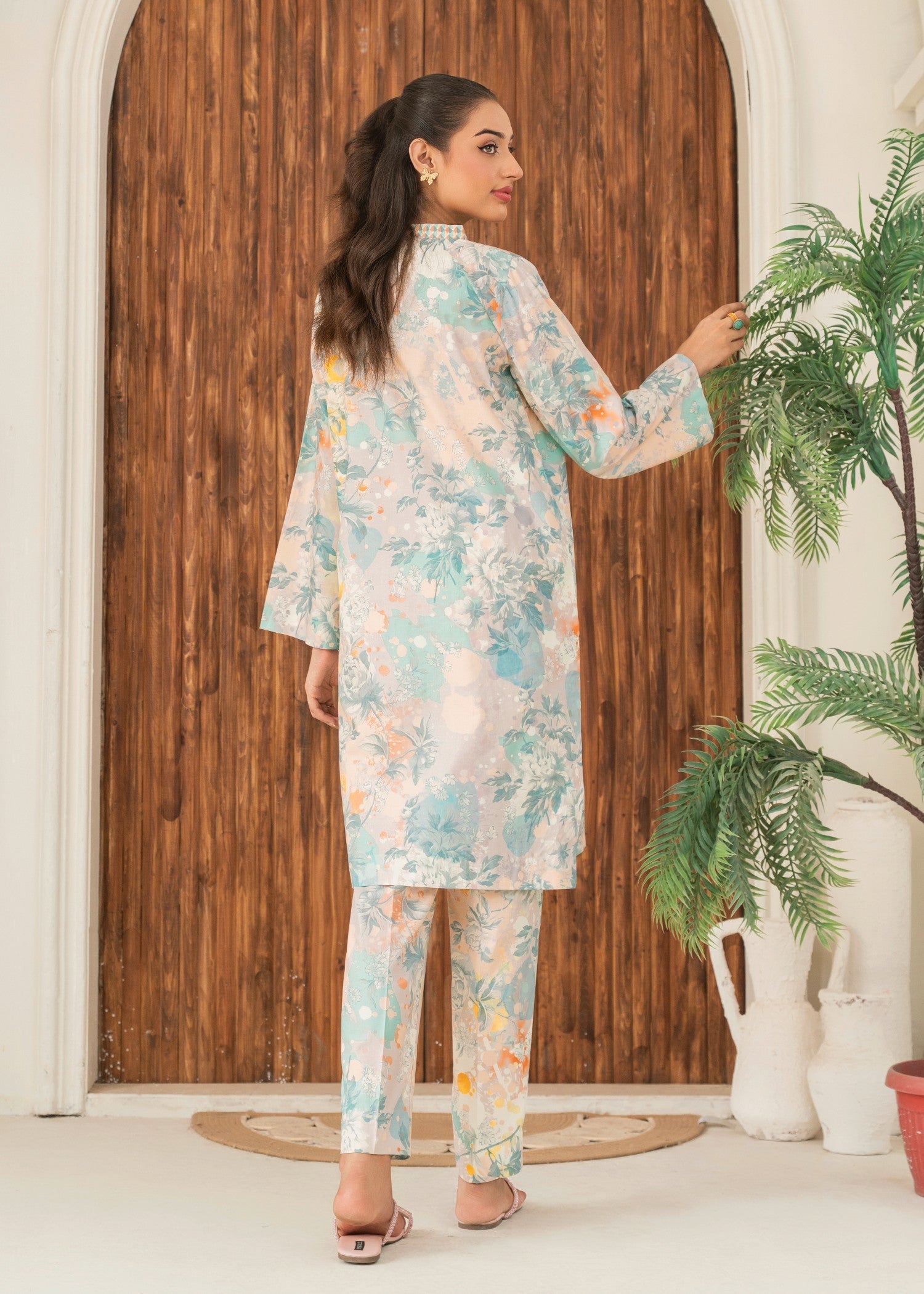 cotton Co Ord Sets in Tea rose pink