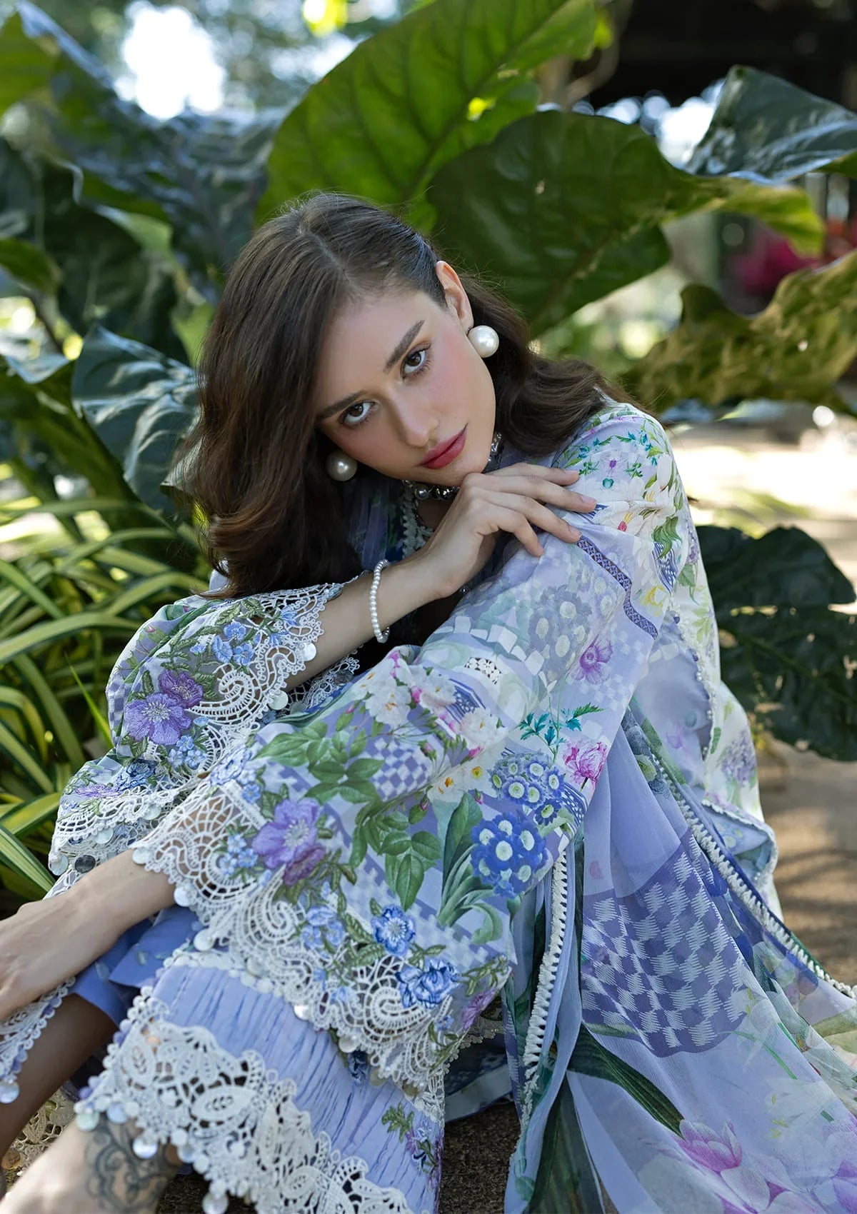 Signature Embroidered Lawn Prints – ESA-6A MOONLIT PETALS