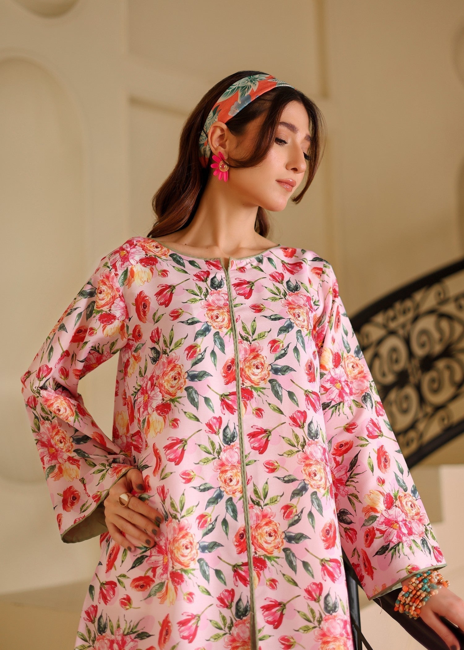 cambric Tunic in Pink