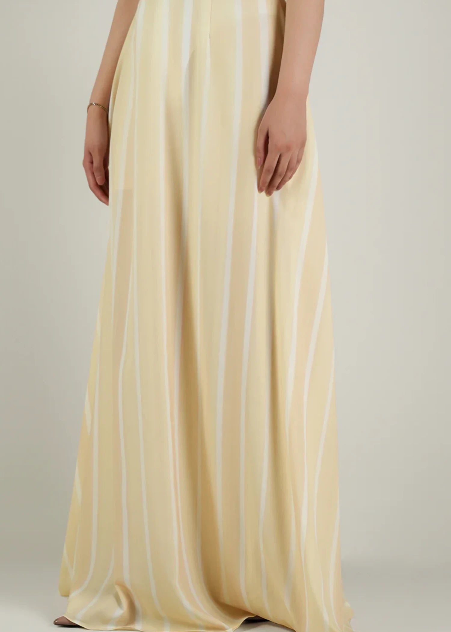 crepe Skirt in Yellow