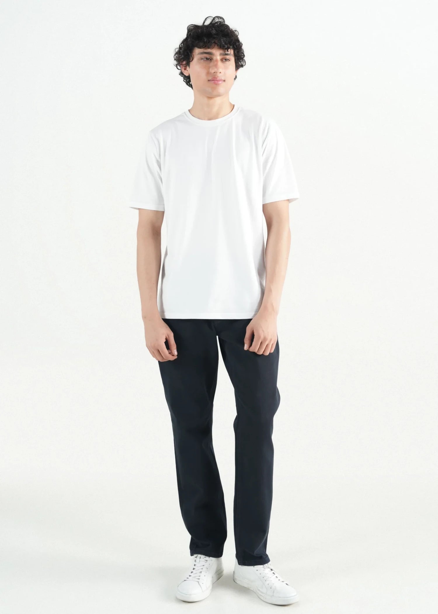 twill cotton Jeans in Prussian blue