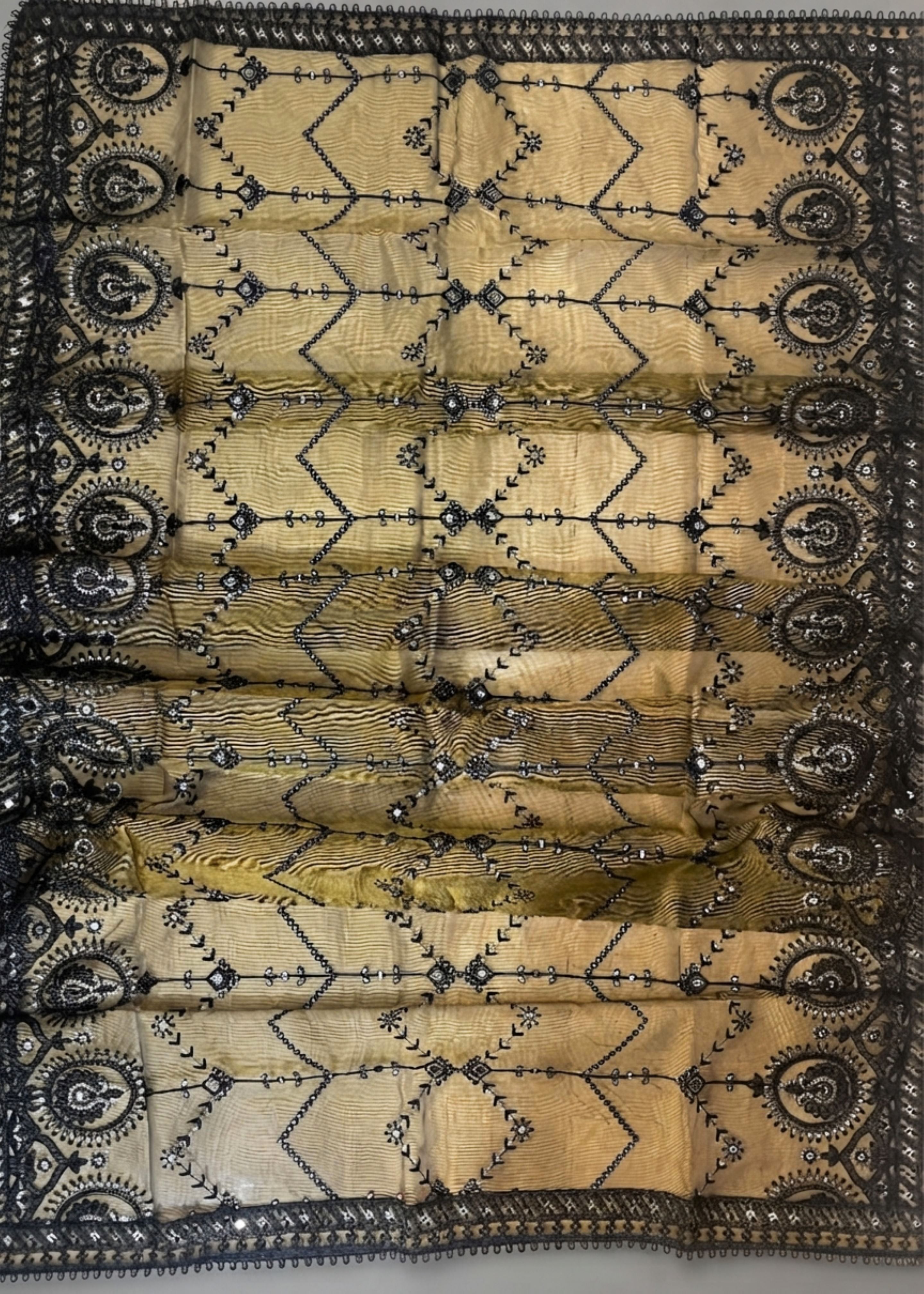 khaddi net Kurta Set in Mustard