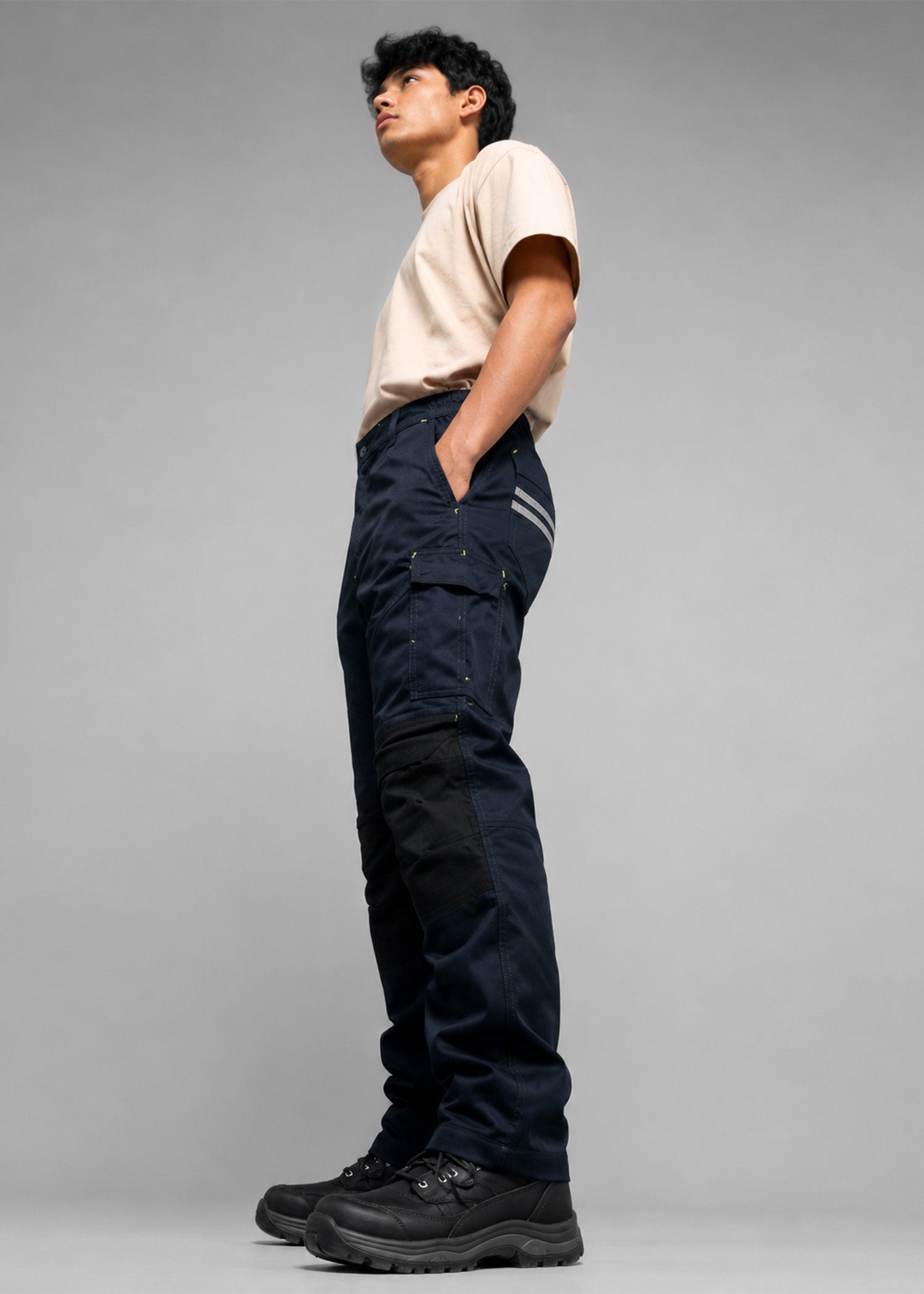 cotton Pants in Black, navy blue by FLO Nine99