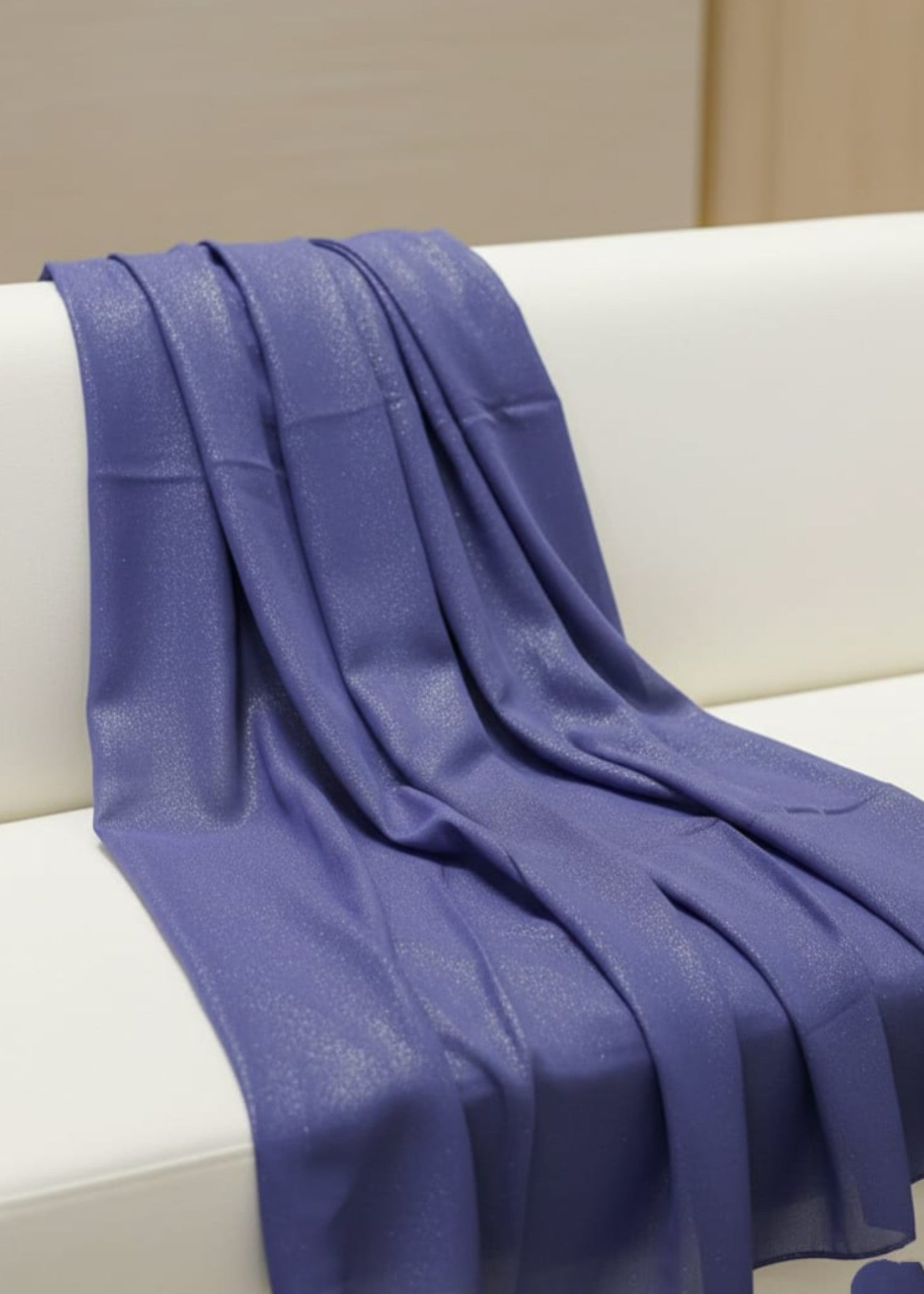 georgette Hijab in Royal purple