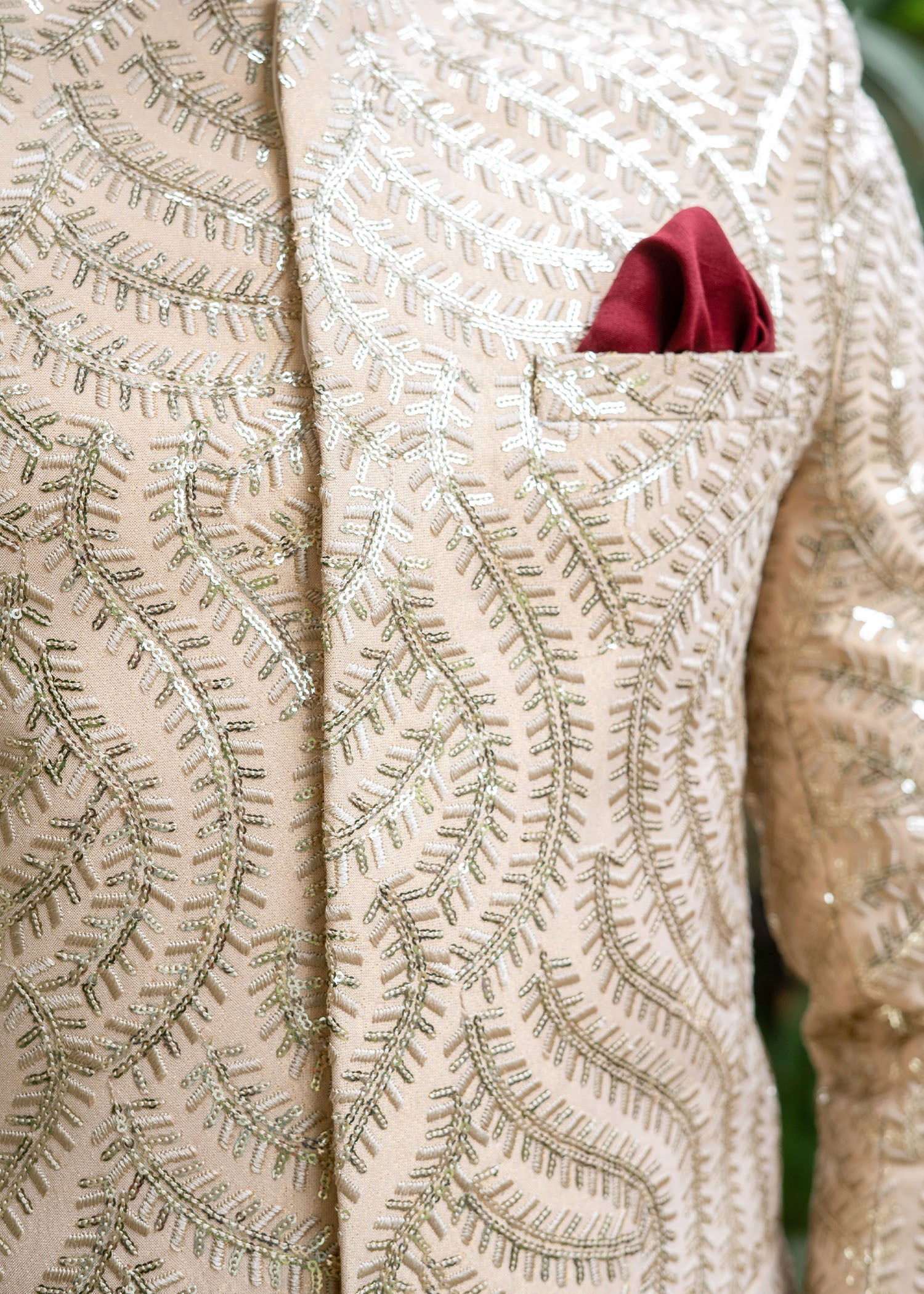 raw silk Prince Coat in Ivory