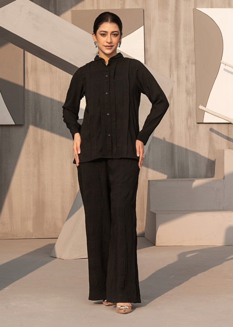 dobby Co Ord Sets in Black
