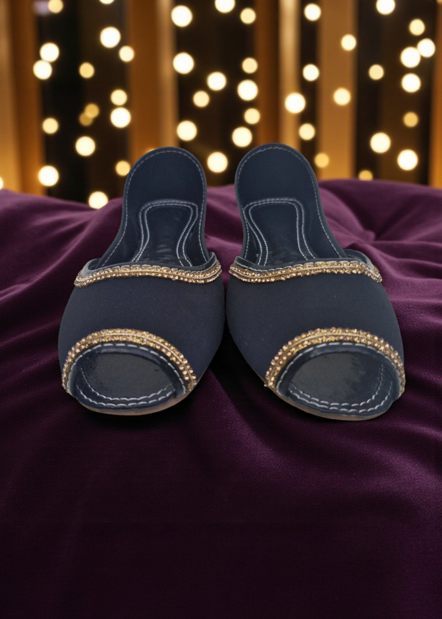 Khussa in Black by - High Quality Women Khussa FPU5132