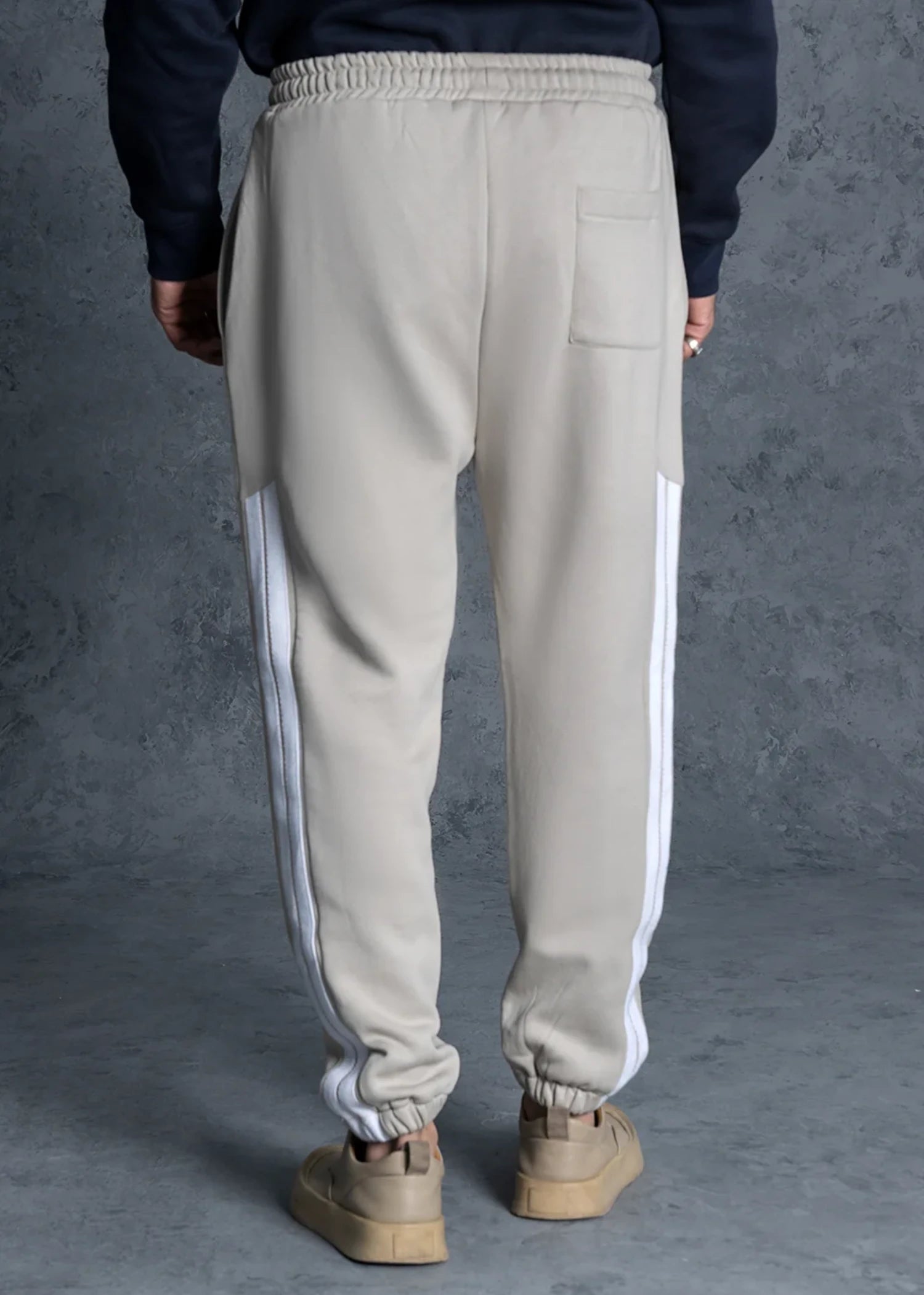 fleece Trousers in Stone grey