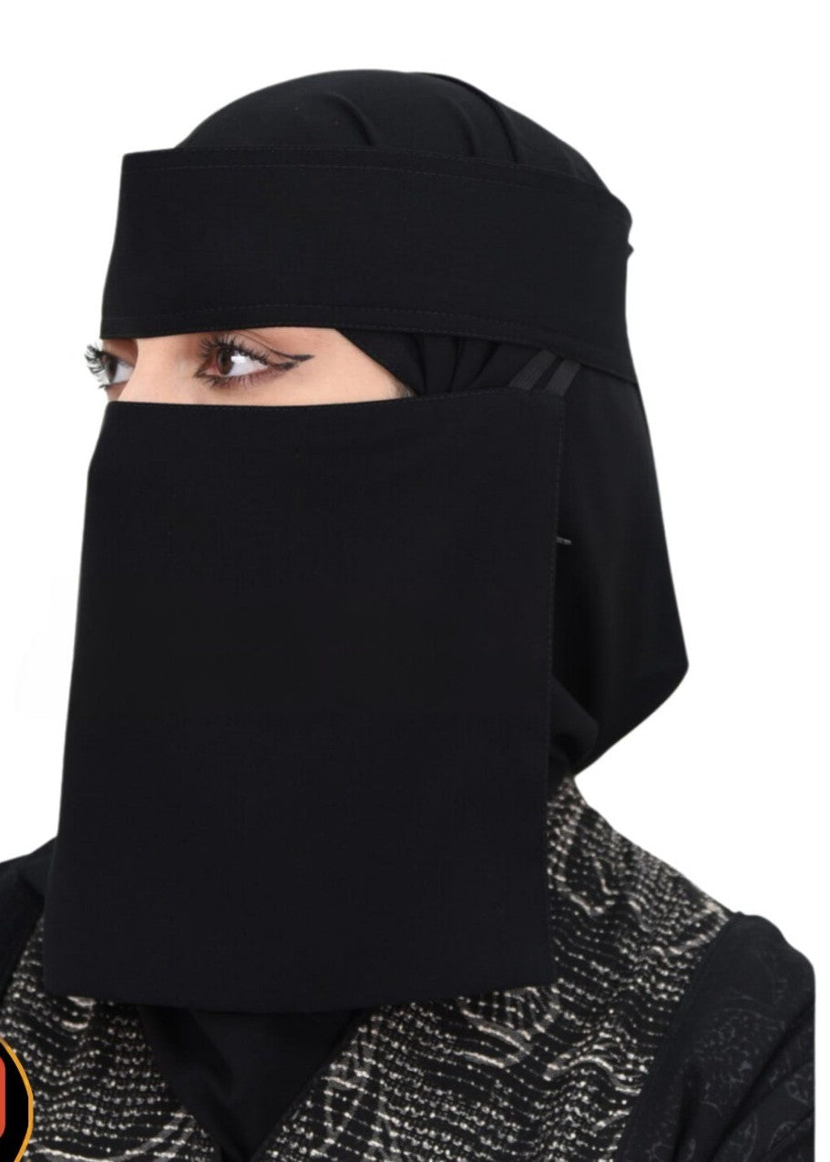 chiffon Hijab in Jet black