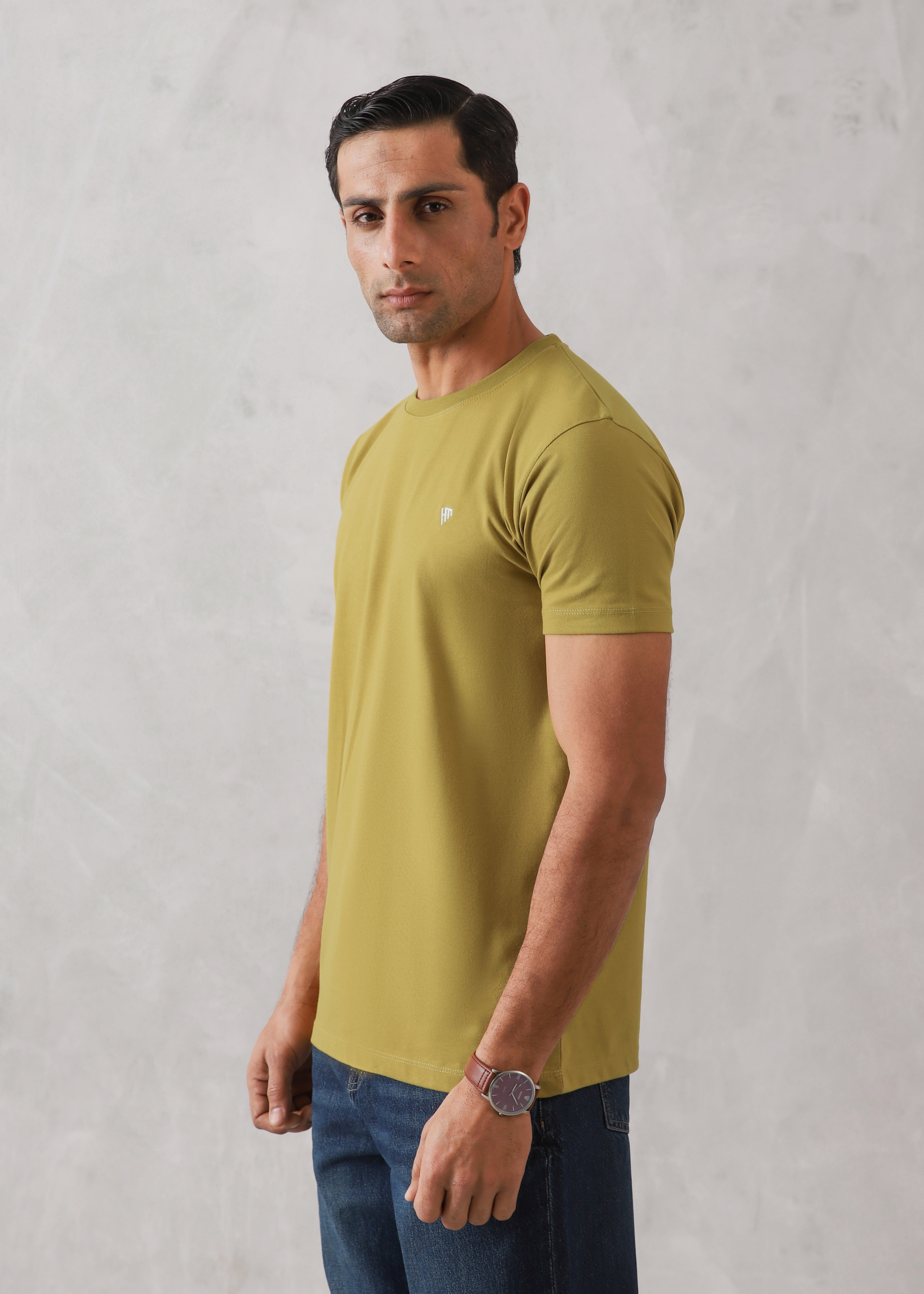 cotton T Shirt in Goldenrod