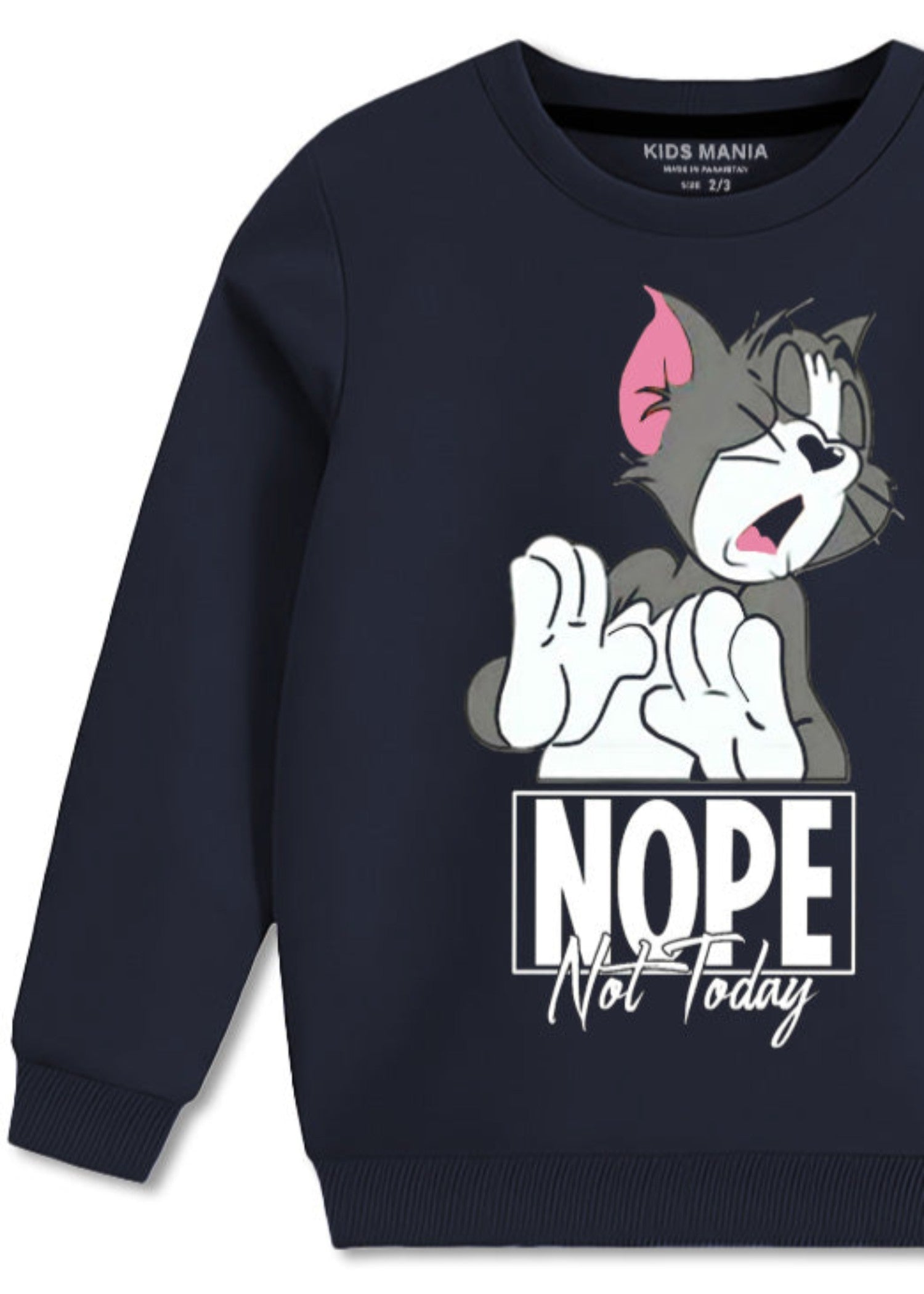 fleece Sweatshirt in Navy blue