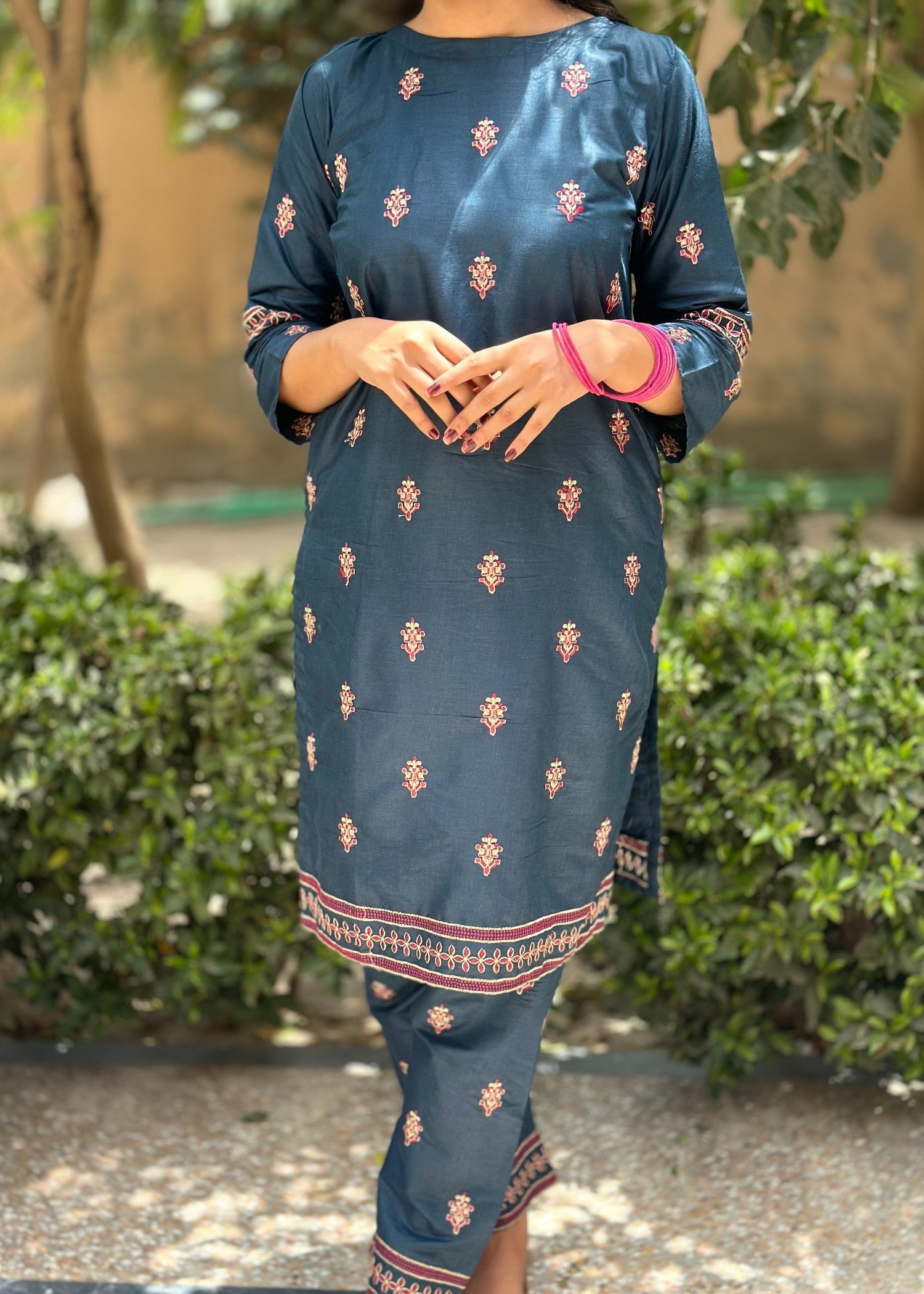 cotton Co Ord Sets in Teal