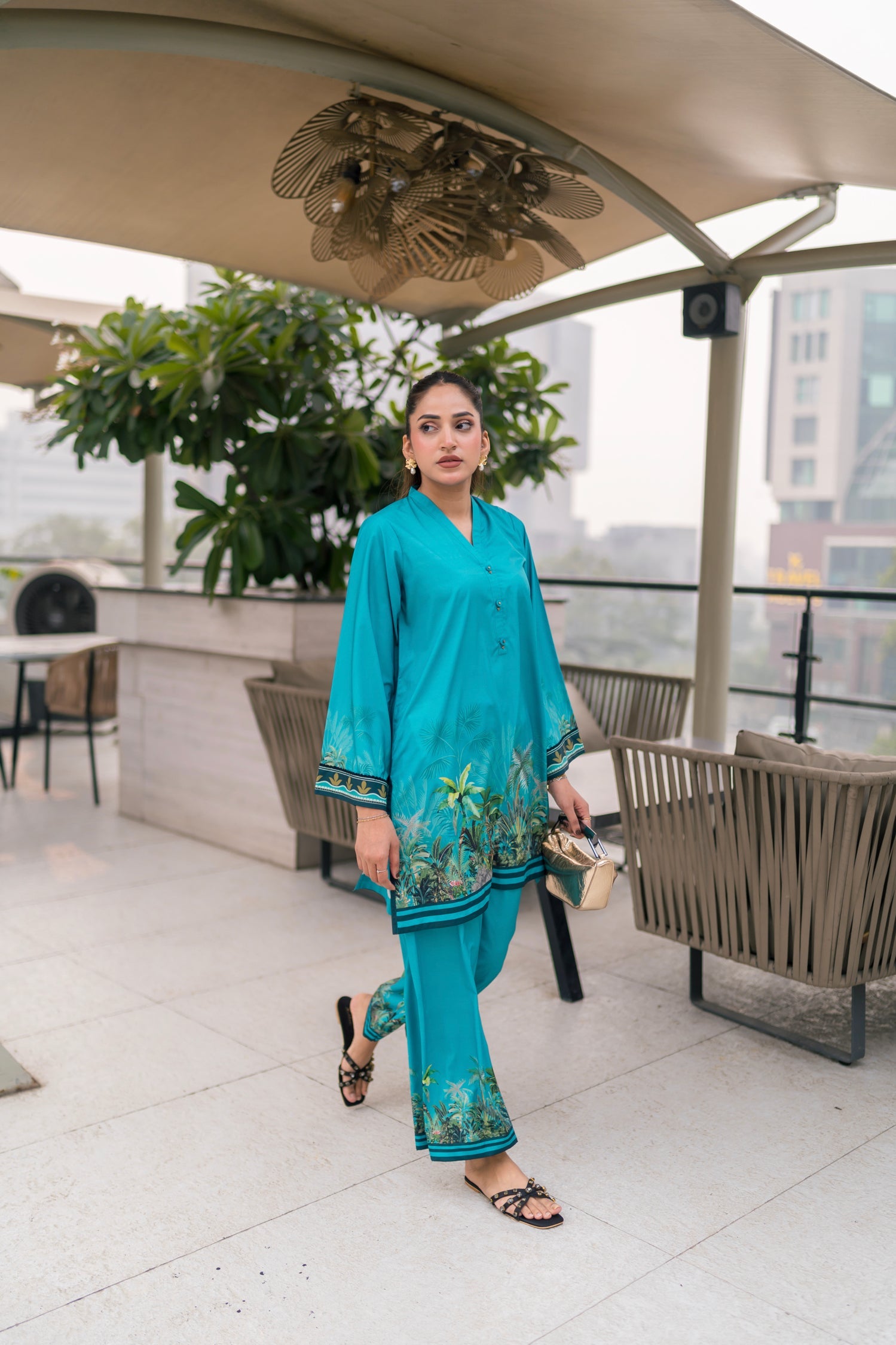 crepe Co Ord Sets in Blue