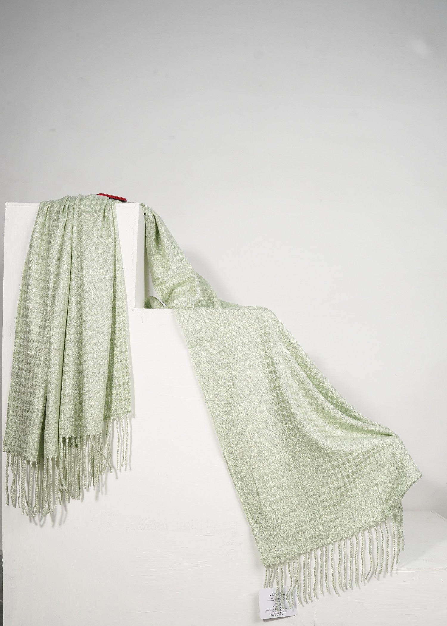 wool Hijab in Pistachio green