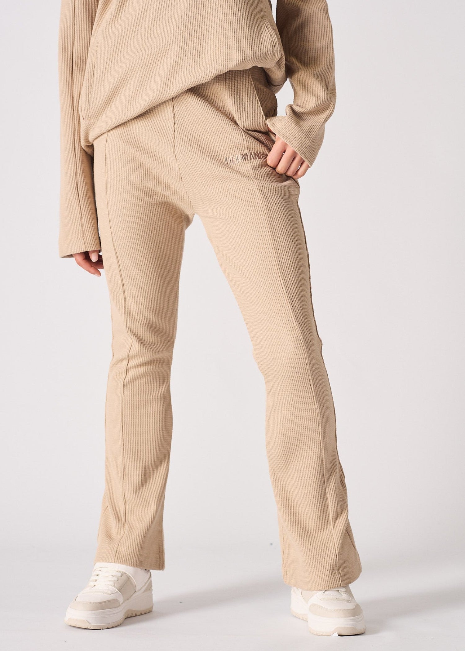 polyester Pants in Beige
