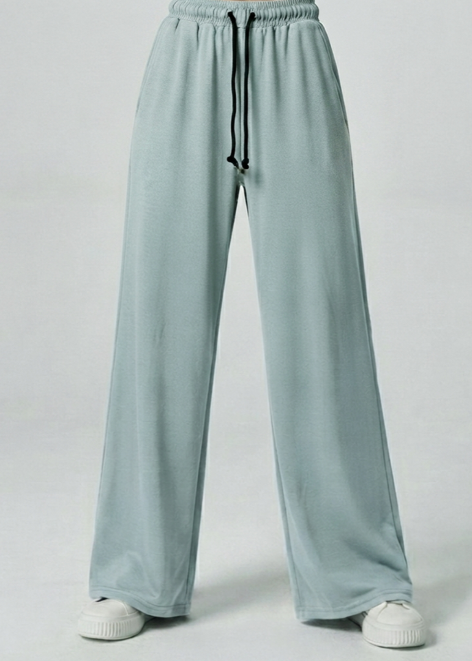 cotton Trousers in Ice blue