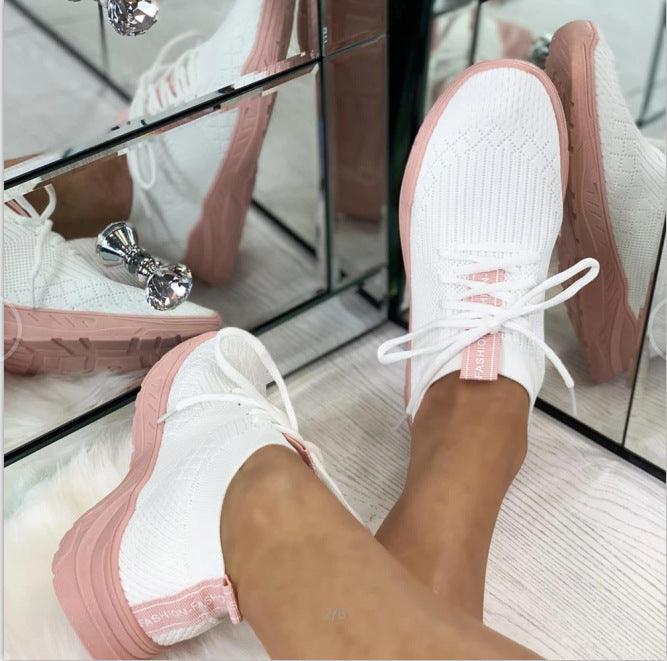 Color Matching Rubber Fashion Casual Shoes
