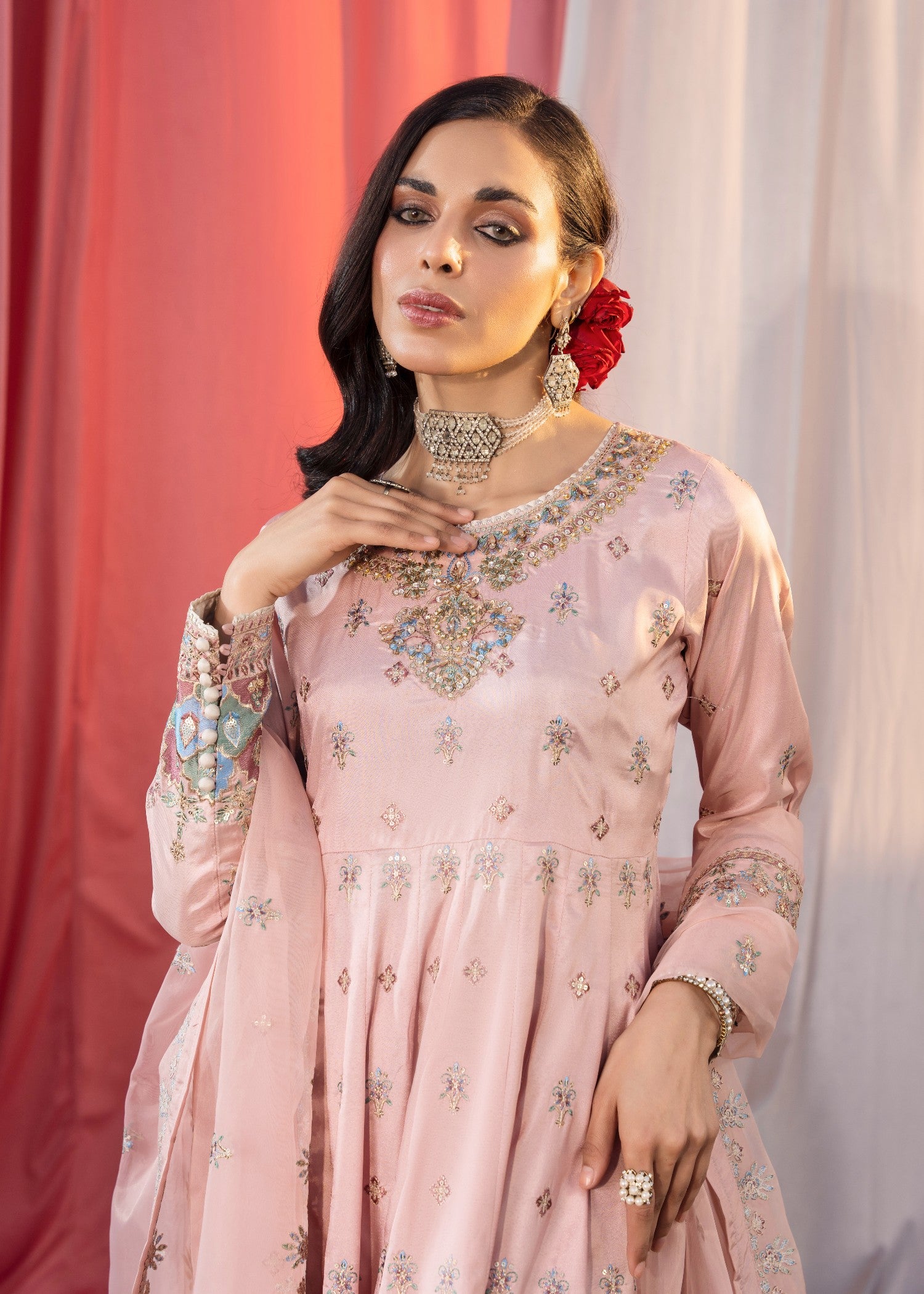 silk Maxi in Blush pink