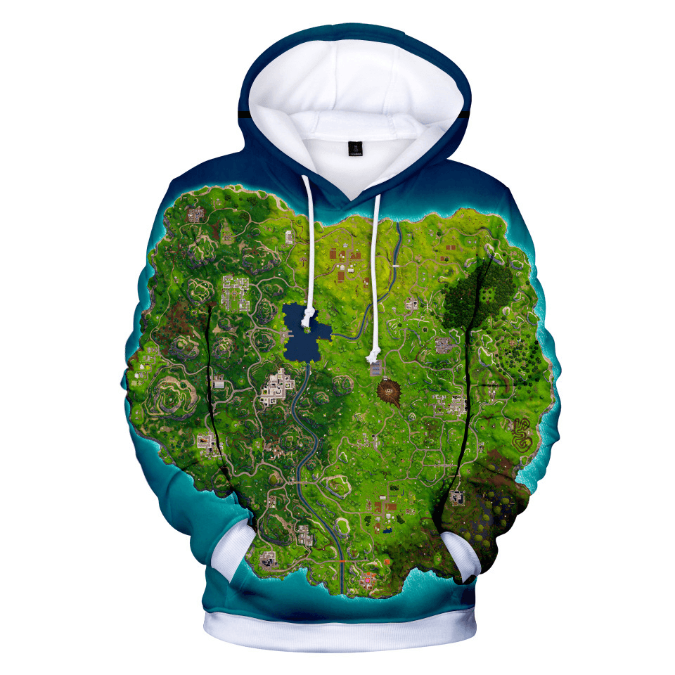 3D Digital Print and Fleece Hoodie Man