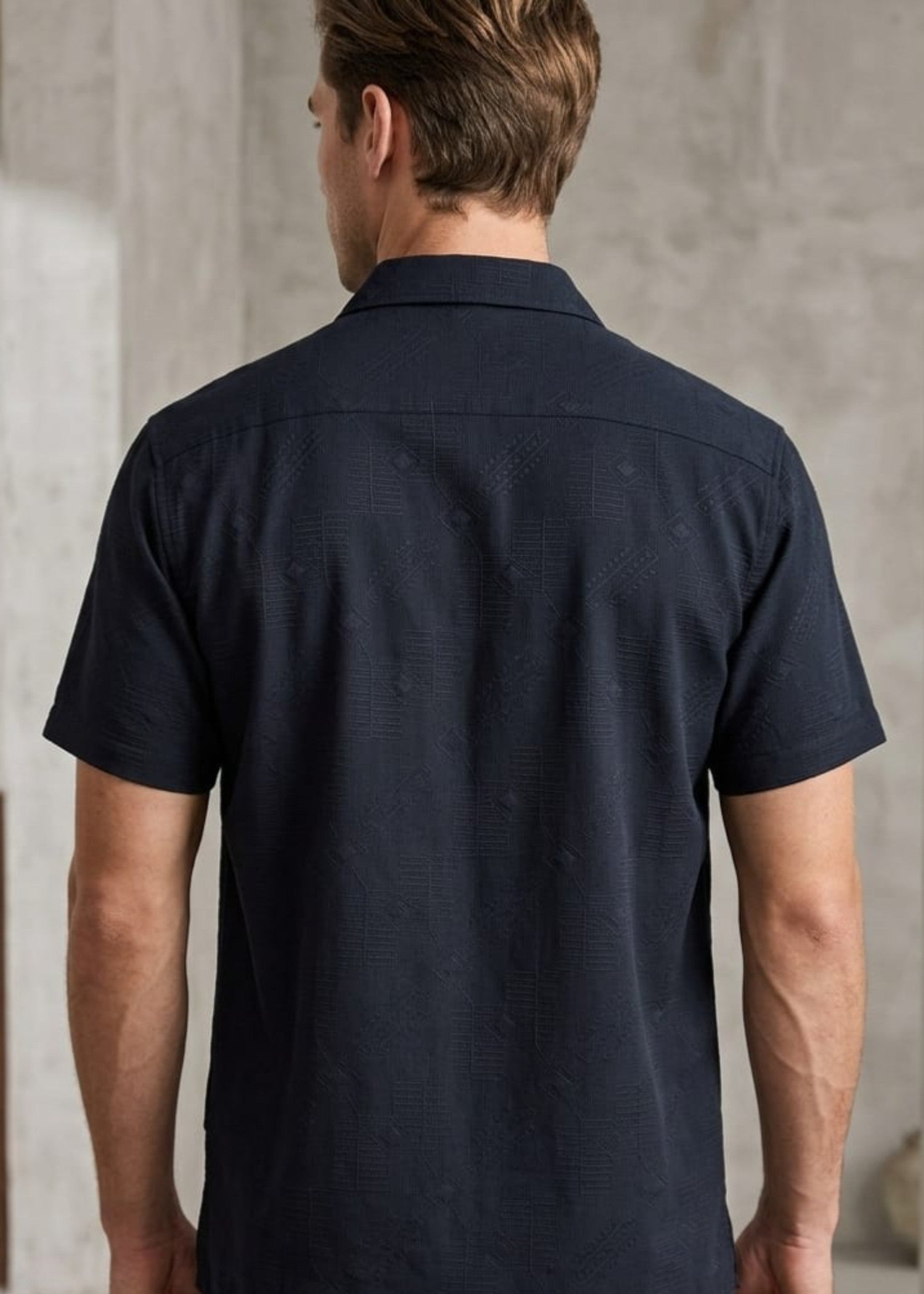 cotton Casual Shirt in Dark grey