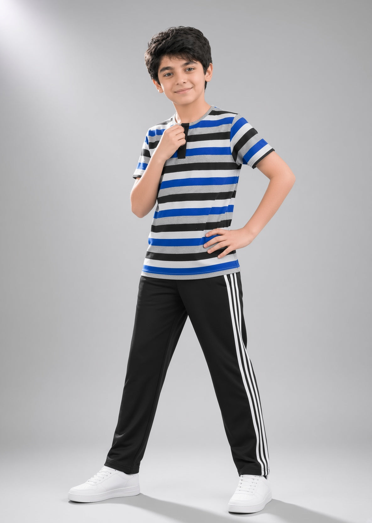 cotton jersey T Shirt in Multi