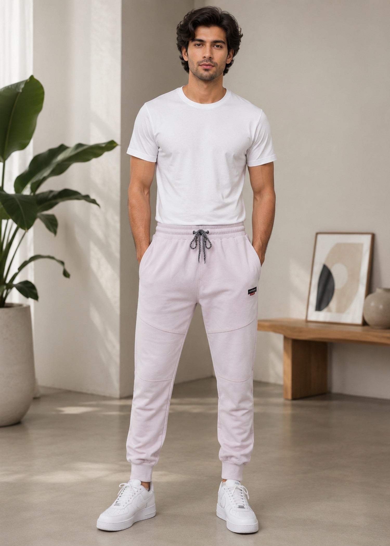 cotton Trousers in Pink