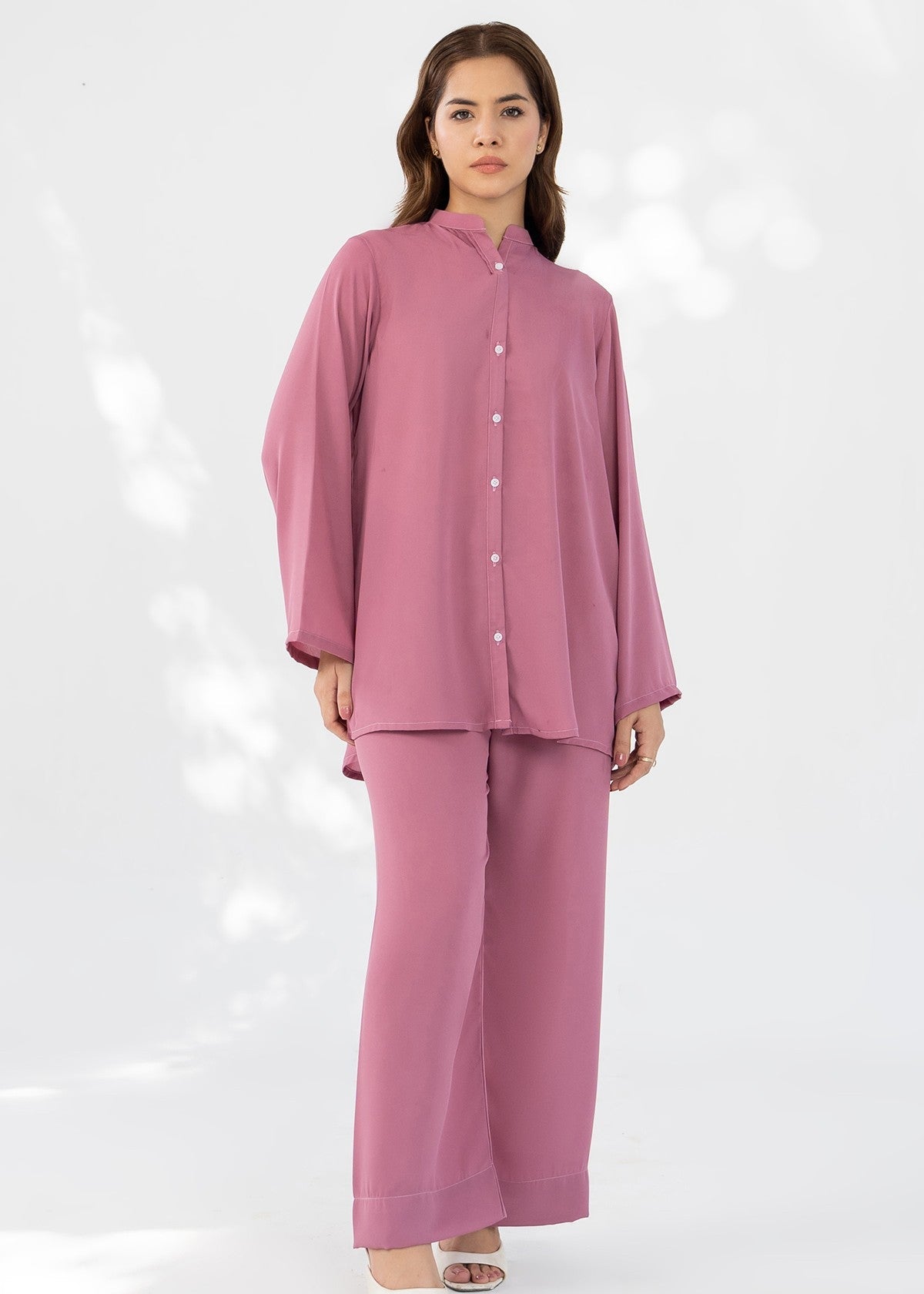 georgette Co Ord Sets in Bubblegum pink