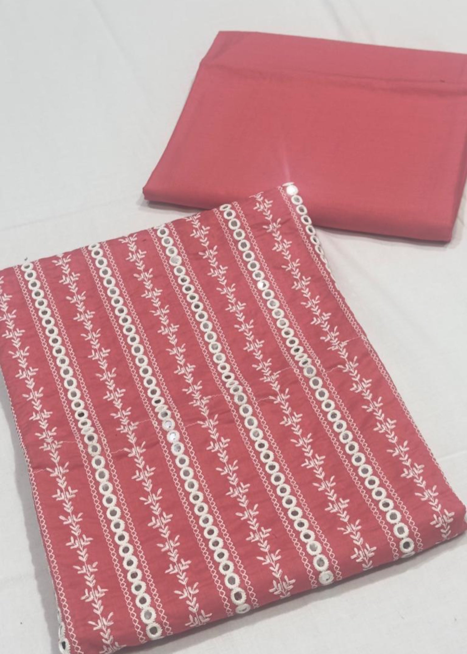 lawn Unstitched in Salmon pink
