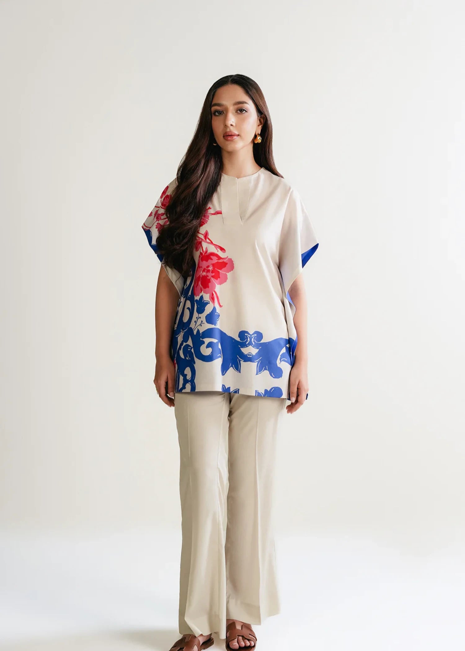 crepe Top in White