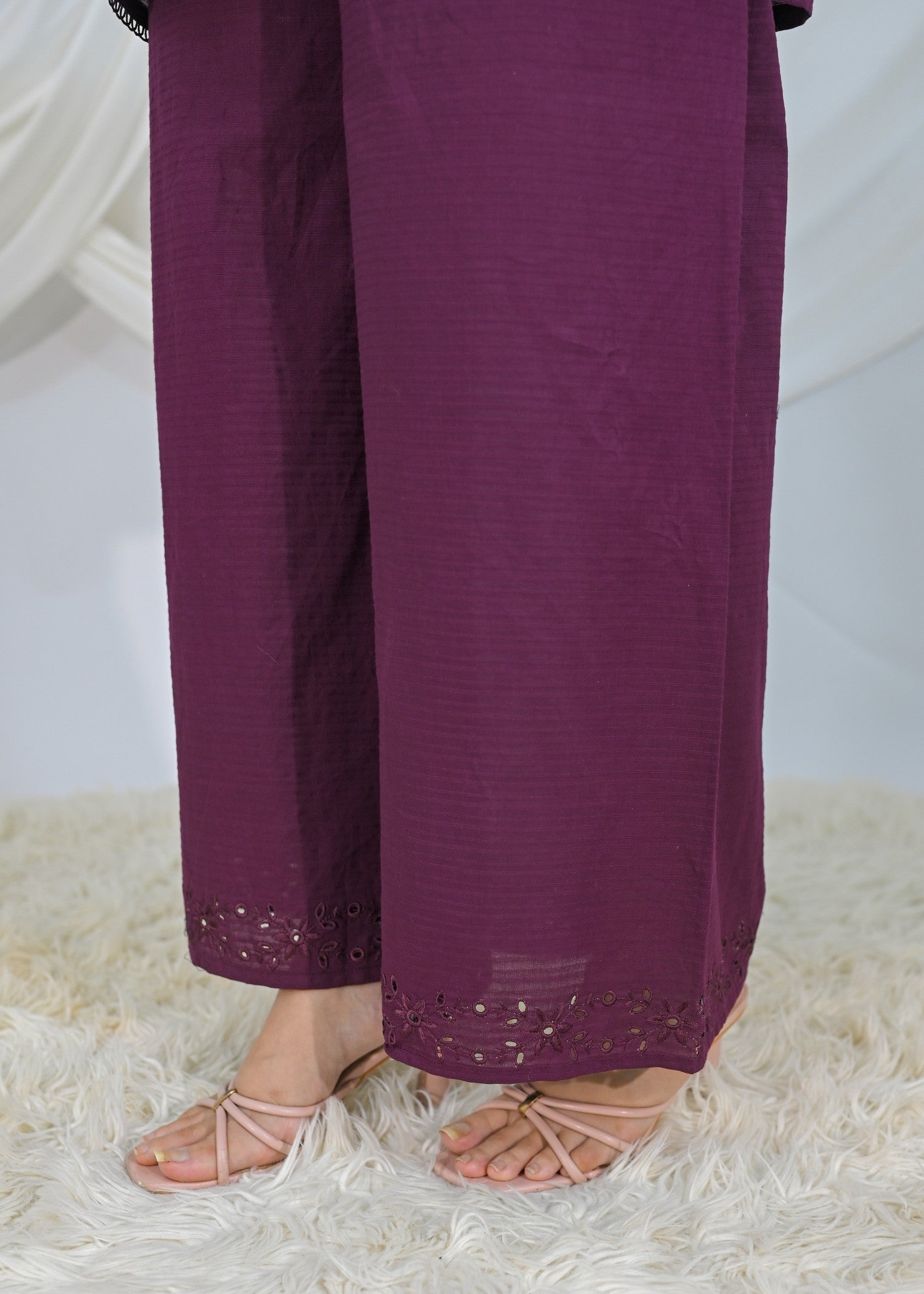 lawn cotton Co Ord Sets in Purple