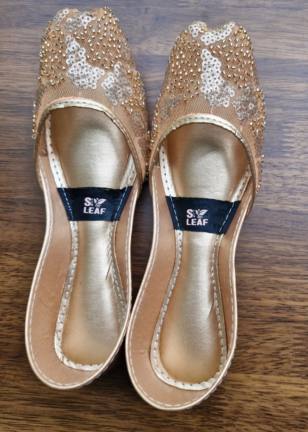 Khussa in Champagne by - High Quality Women Khussa CYV8960