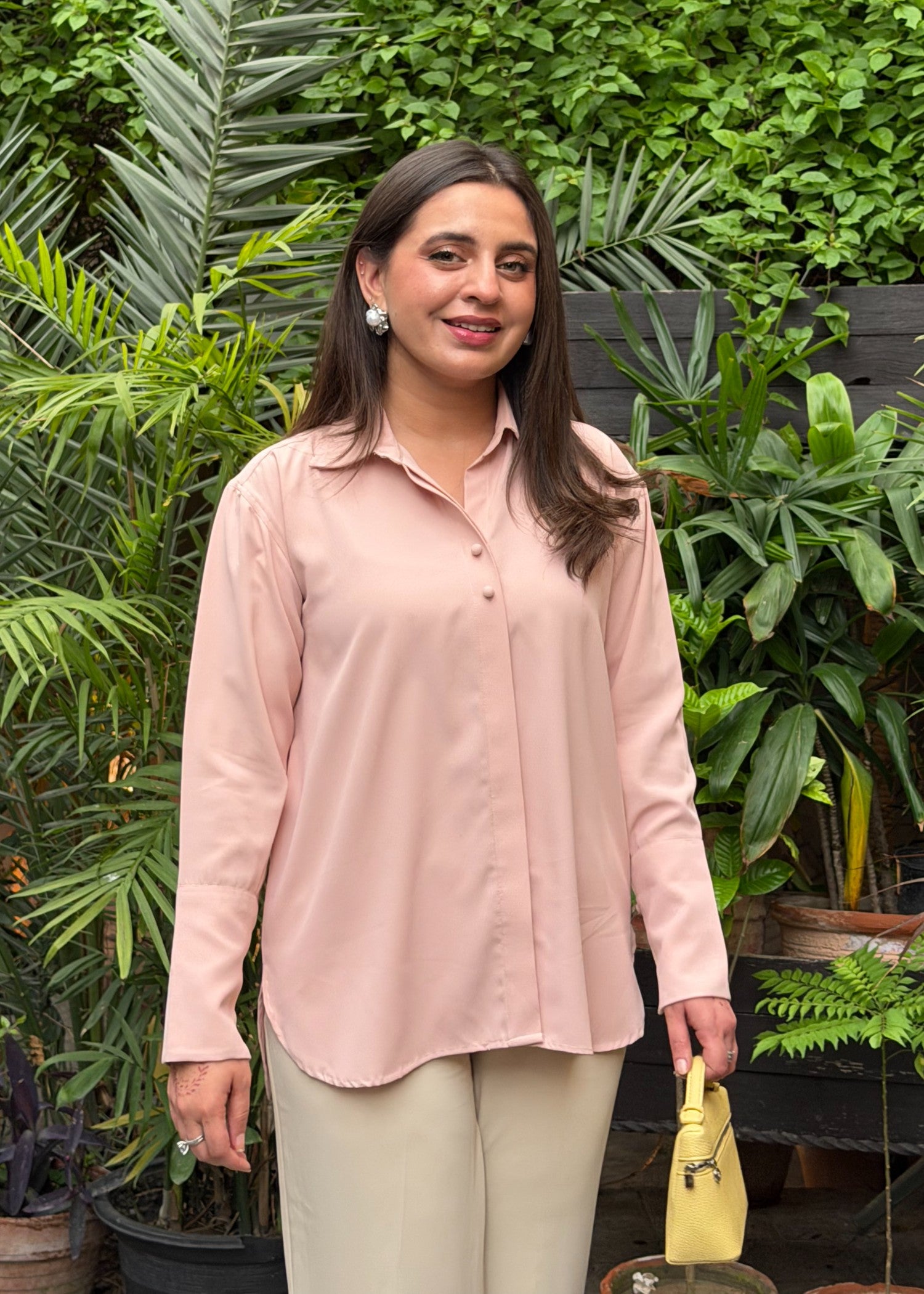 crepe Top in Baby pink