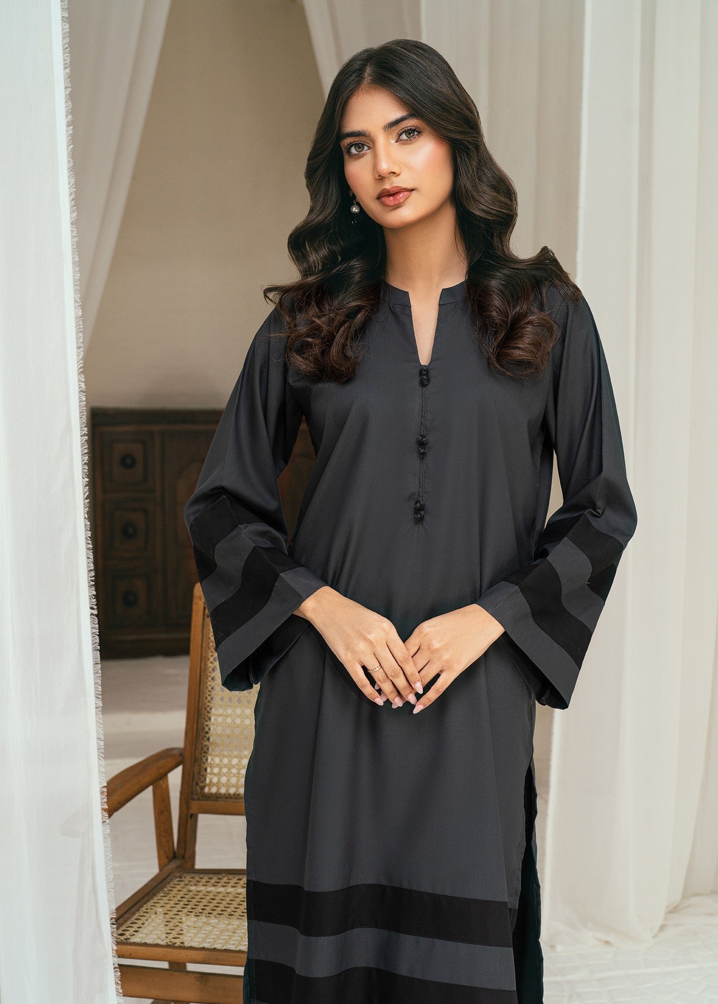 wash & wear Co Ord Sets in Dark grey