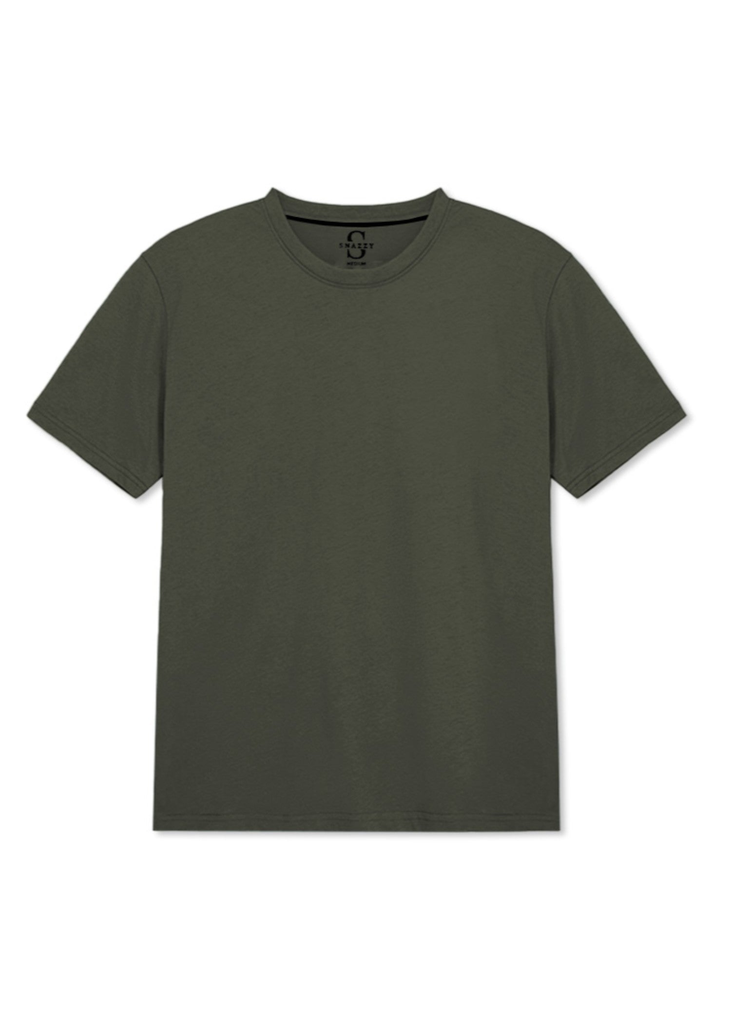 cotton jersey T Shirt in Fern green