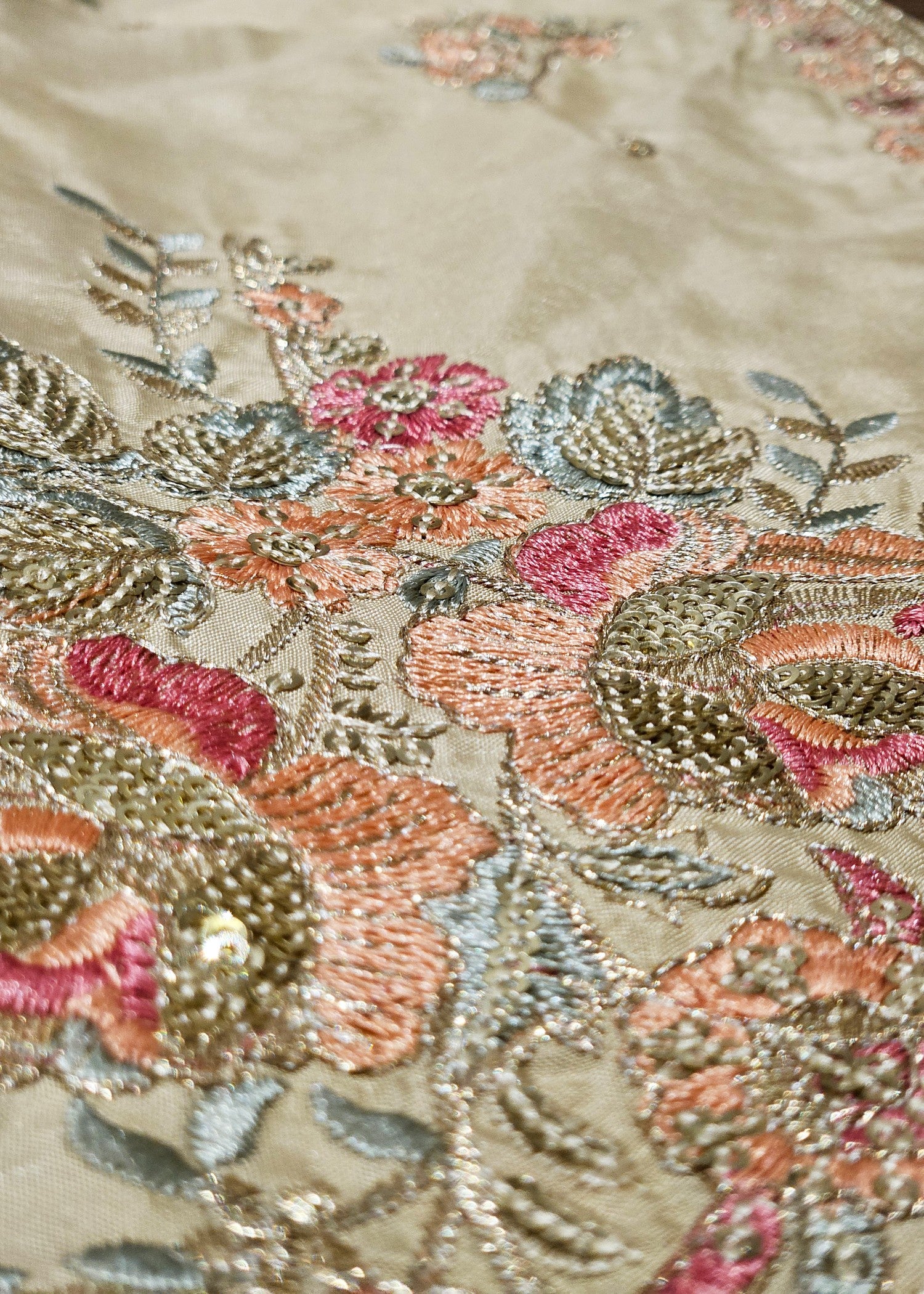 kattan silk Kurta Set in Gold