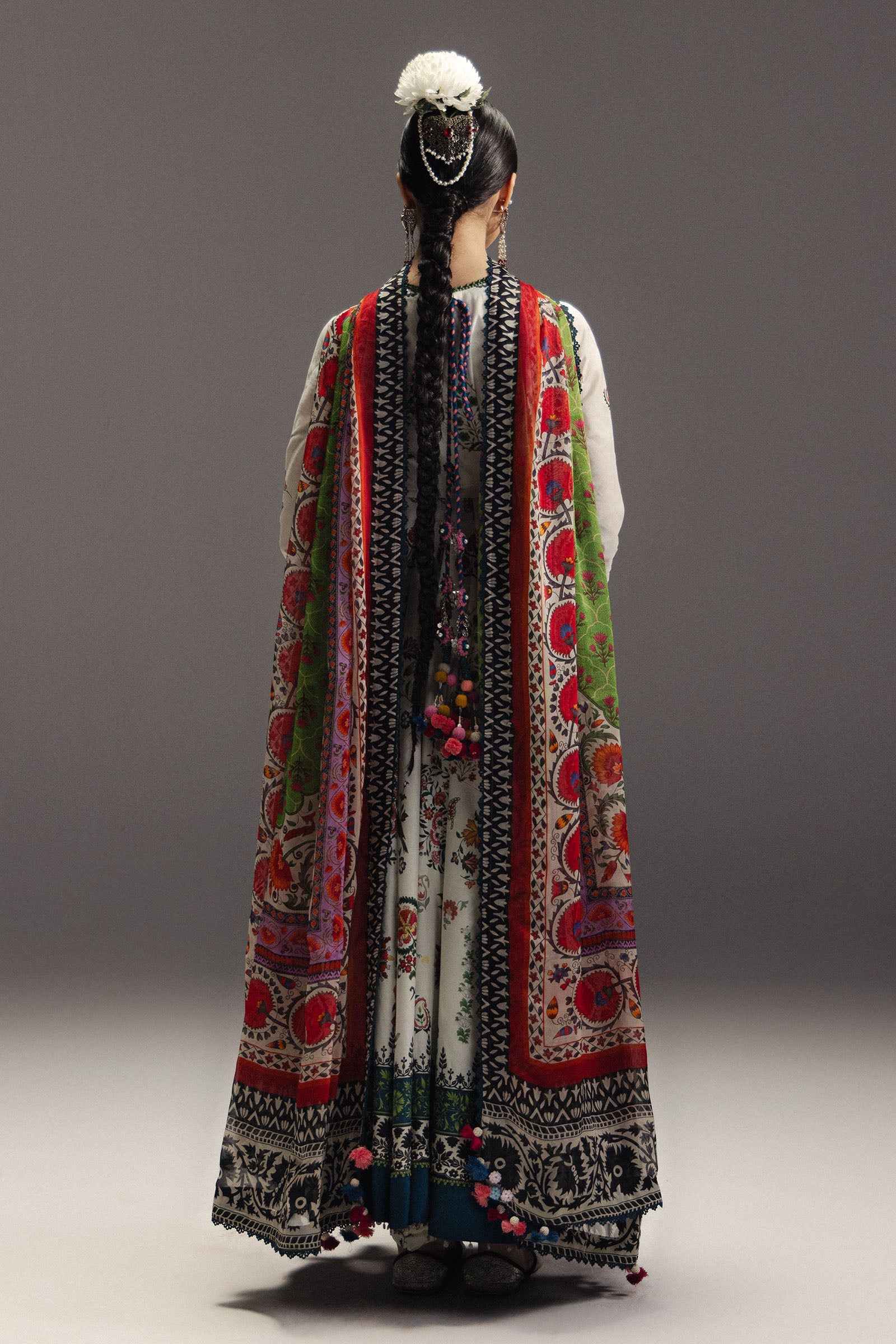 Anarkali Festive Luxury Lawn – Mehruba-D10