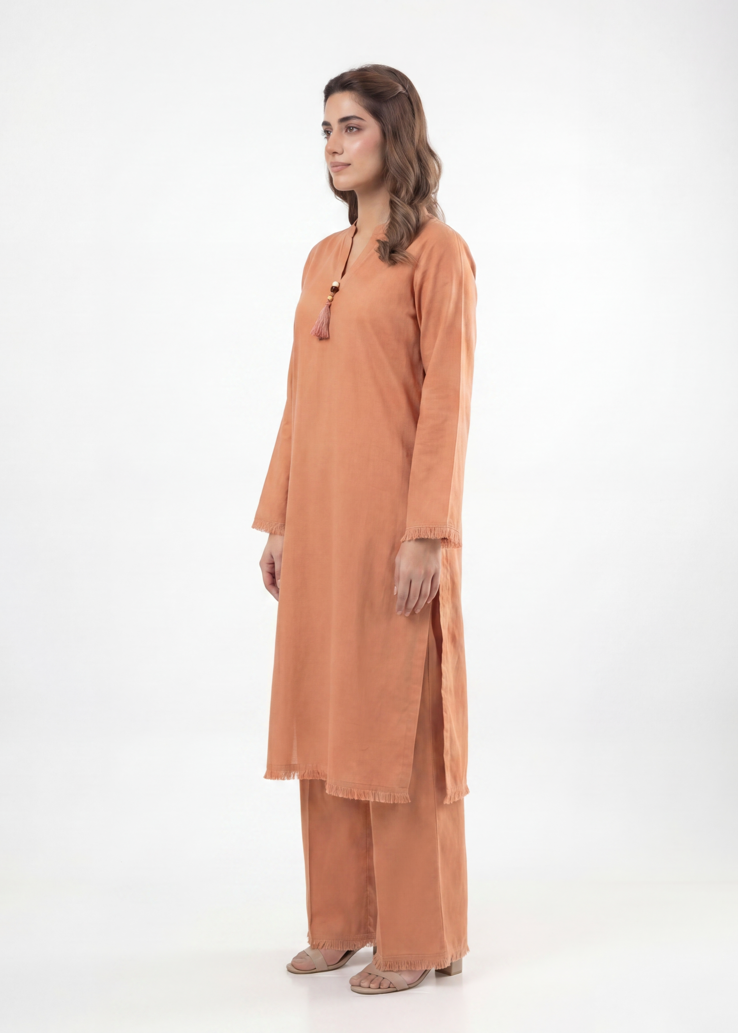 cotton Co Ord Sets in Desert orange