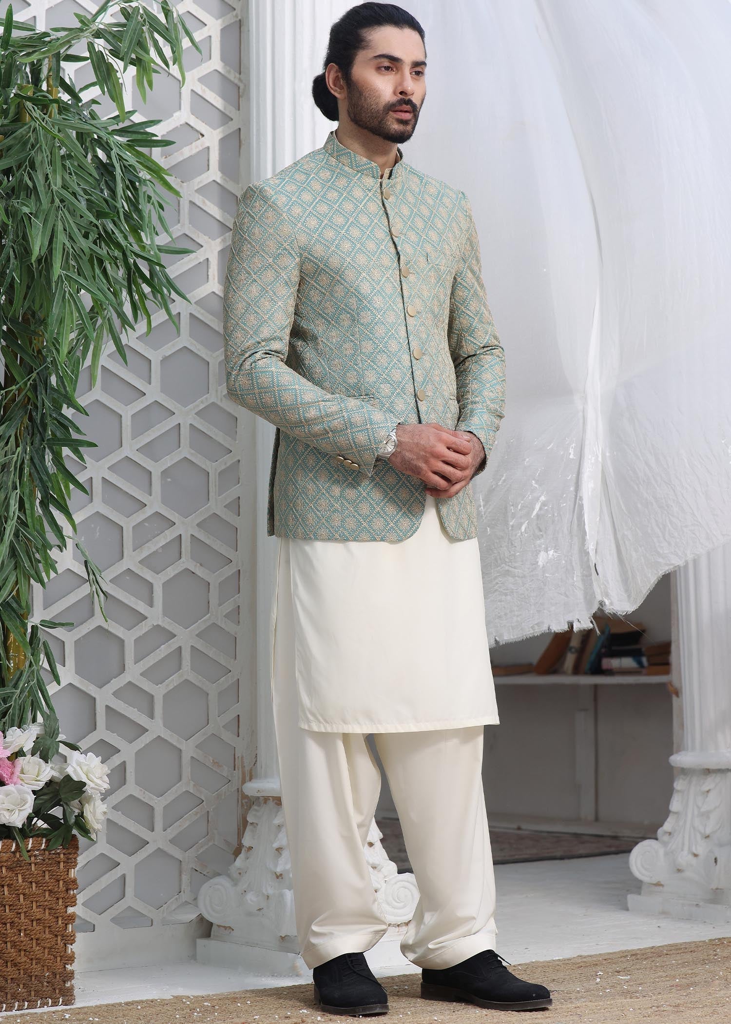 masuri Prince Coat in Mint green