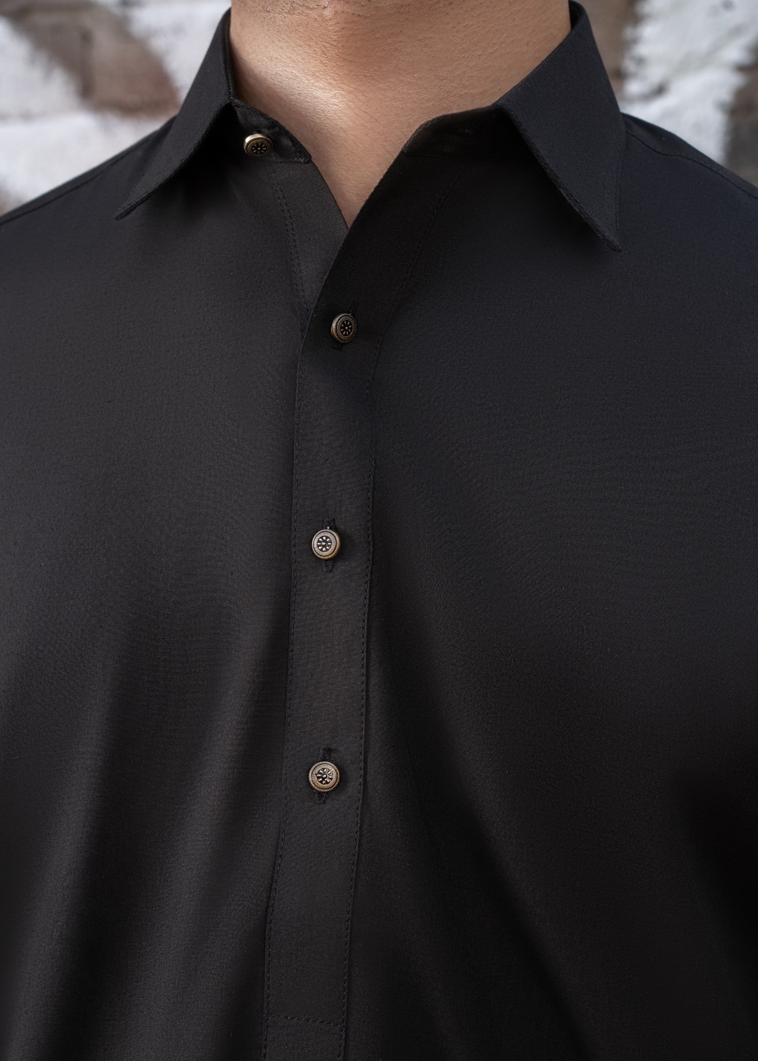 wash & wear Shalwar Kameez in Black