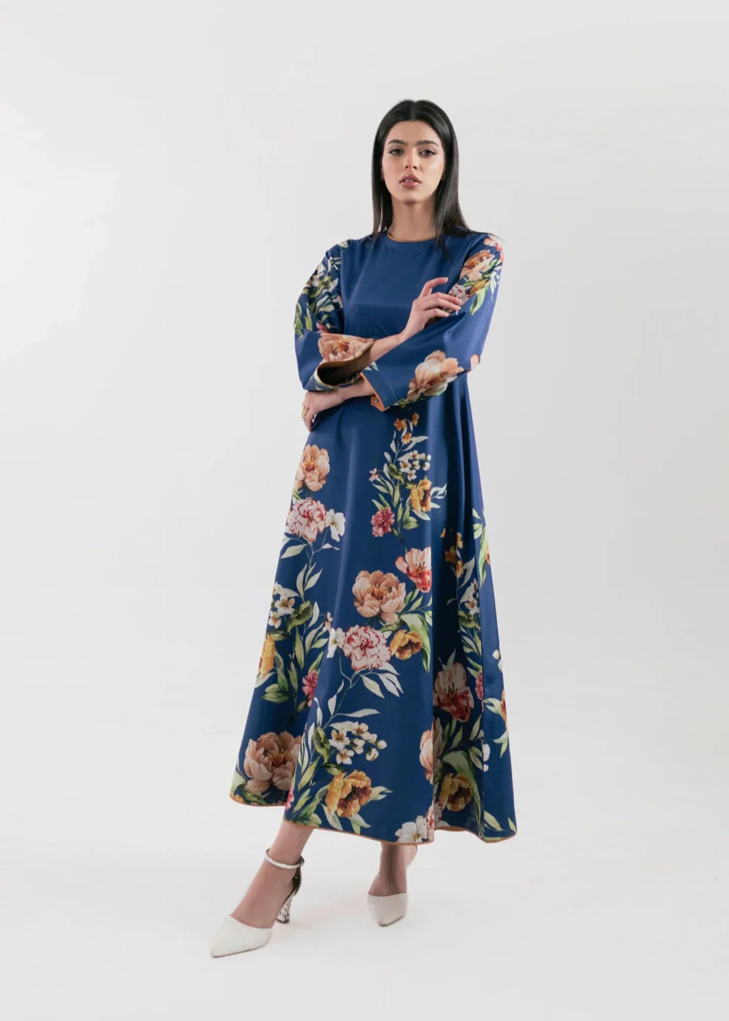 poly lawn Maxi in Sapphire blue